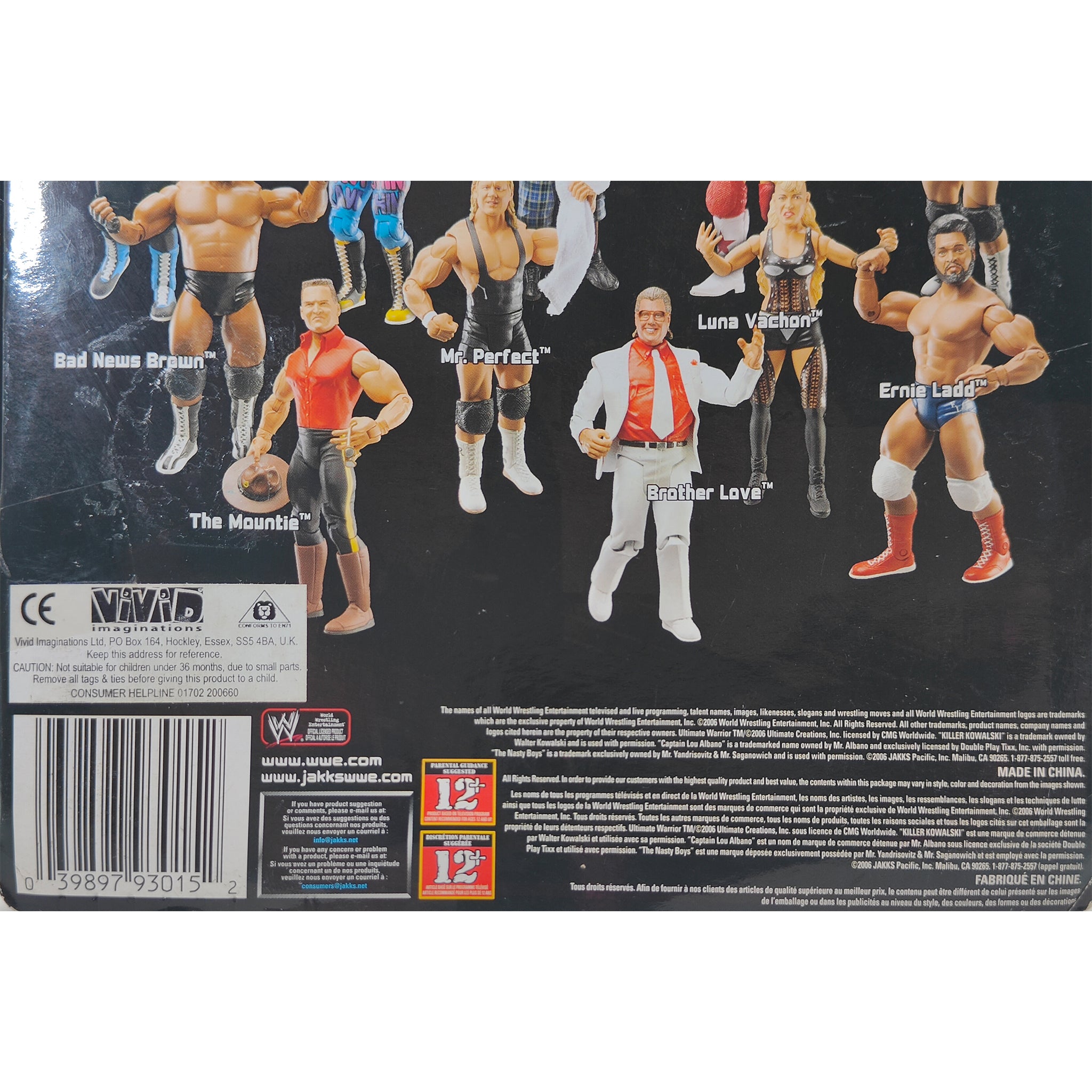 Bad News Brown WWE Classic Superstars Series 13 Jakks Pacific Action Figure 2006 18cm – WWE, JAKKS Pacific, 18 cm, 2006, pre-owned collector piece, Uncanny Collectibles Dublin Ireland