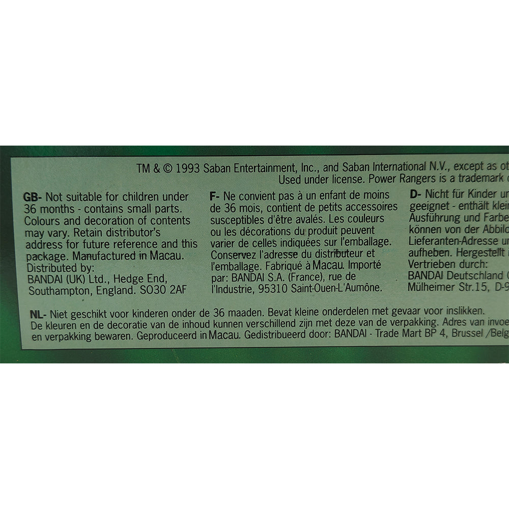 Bandai Power Rangers Dragon Dagger With Electronic Sounds 1993 – Power Rangers, Bandai, 32 cm, 1993, pre-owned collector piece, Uncanny Collectibles Dublin Ireland