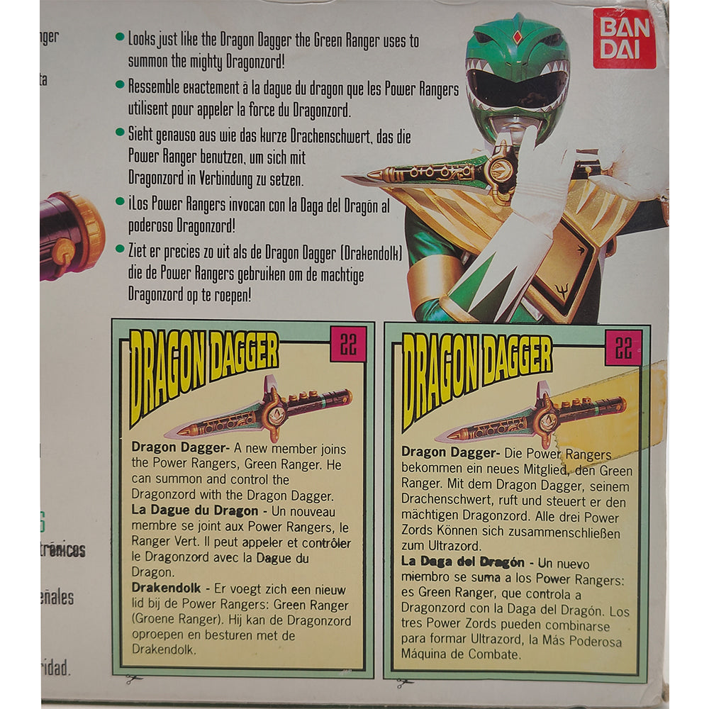 Bandai Power Rangers Dragon Dagger With Electronic Sounds 1993 – Power Rangers, Bandai, 32 cm, 1993, pre-owned collector piece, Uncanny Collectibles Dublin Ireland
