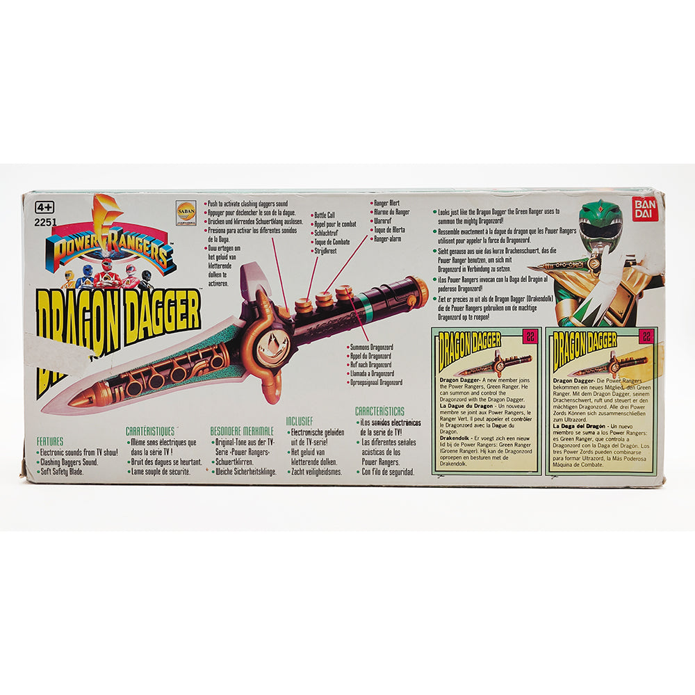 Bandai Power Rangers Dragon Dagger With Electronic Sounds 1993 – Power Rangers, Bandai, 32 cm, 1993, pre-owned collector piece, Uncanny Collectibles Dublin Ireland