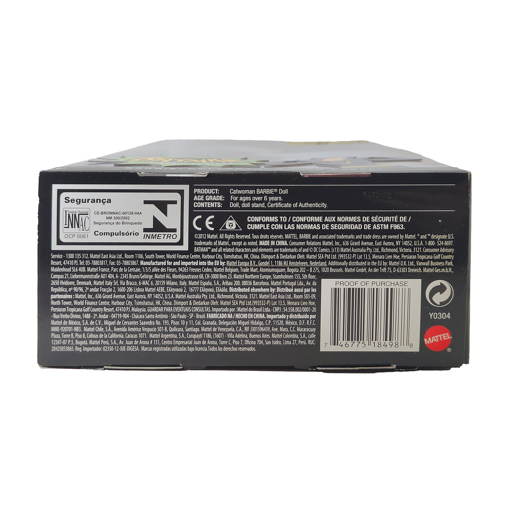 Barbie Collector Batman Classic TV Series Catwoman Barbie Doll Pink Label Mattel 2012