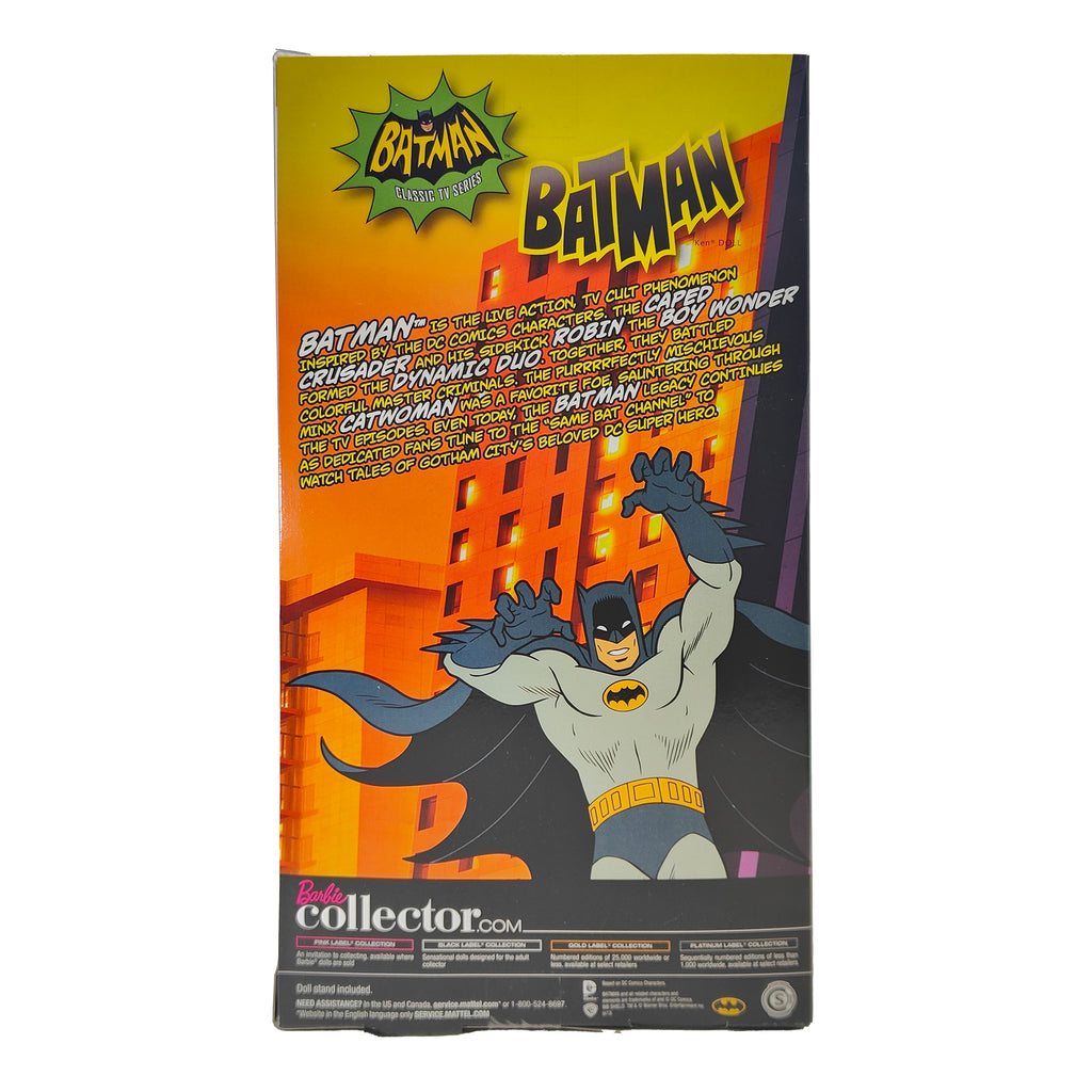 Barbie Collector Batman Classic TV Series Ken Doll Pink Label Mattel 2012