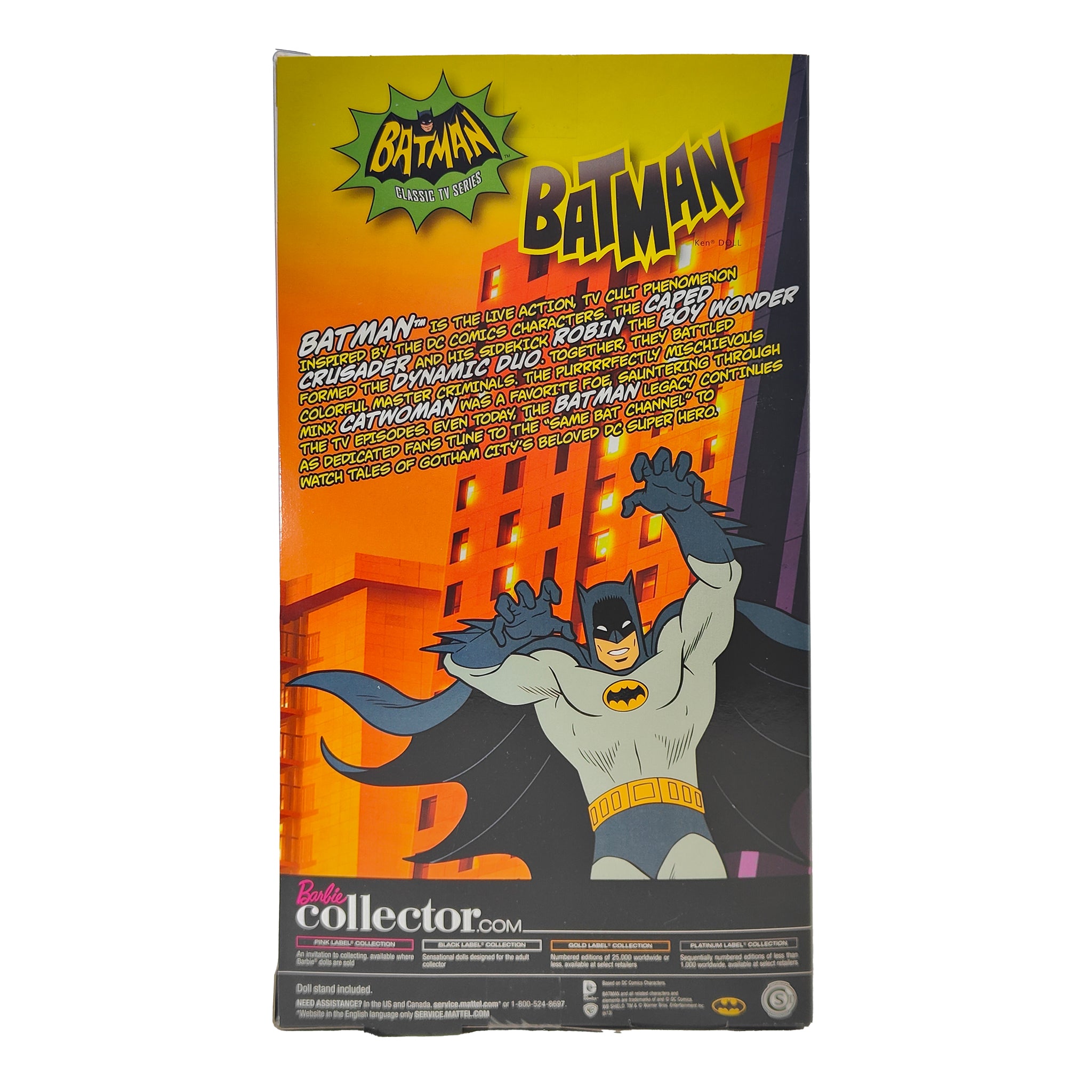Barbie Collector Batman Classic TV Series Ken Doll Pink Label Mattel 2012