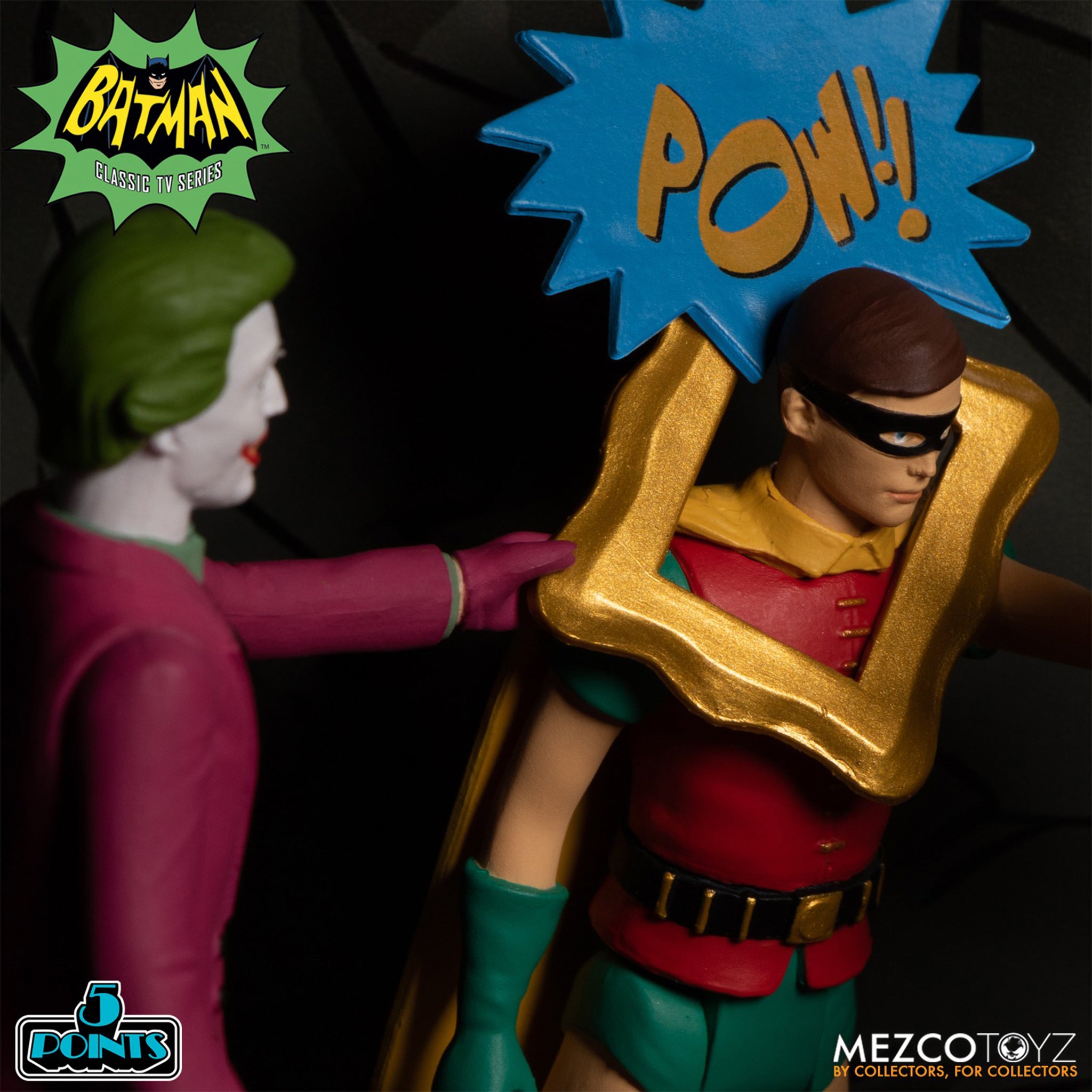 Batman 1966 5 Points 7-Figure Deluxe Mezco Toyz Boxed Set – photo 21 of 27