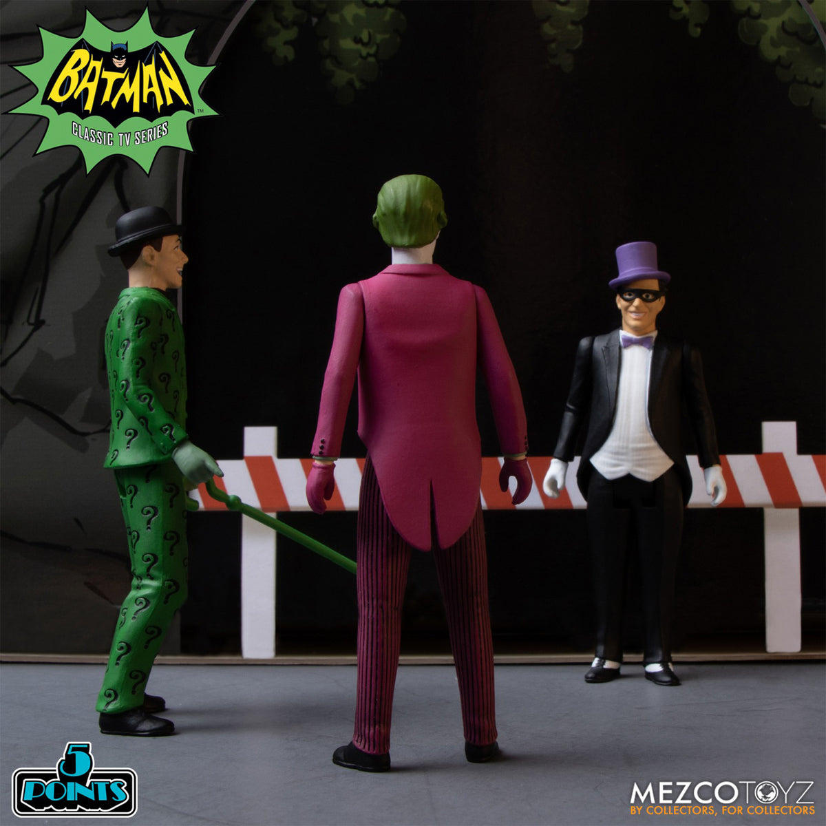 Batman 1966 5 Points 7-Figure Deluxe Mezco Toyz Boxed Set – photo 24 of 27