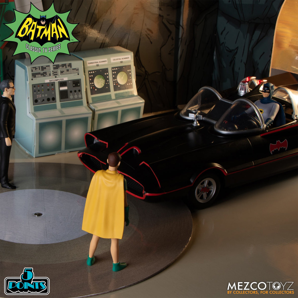 Batman 1966 5 Points 7-Figure Deluxe Mezco Toyz Boxed Set – photo 25 of 27