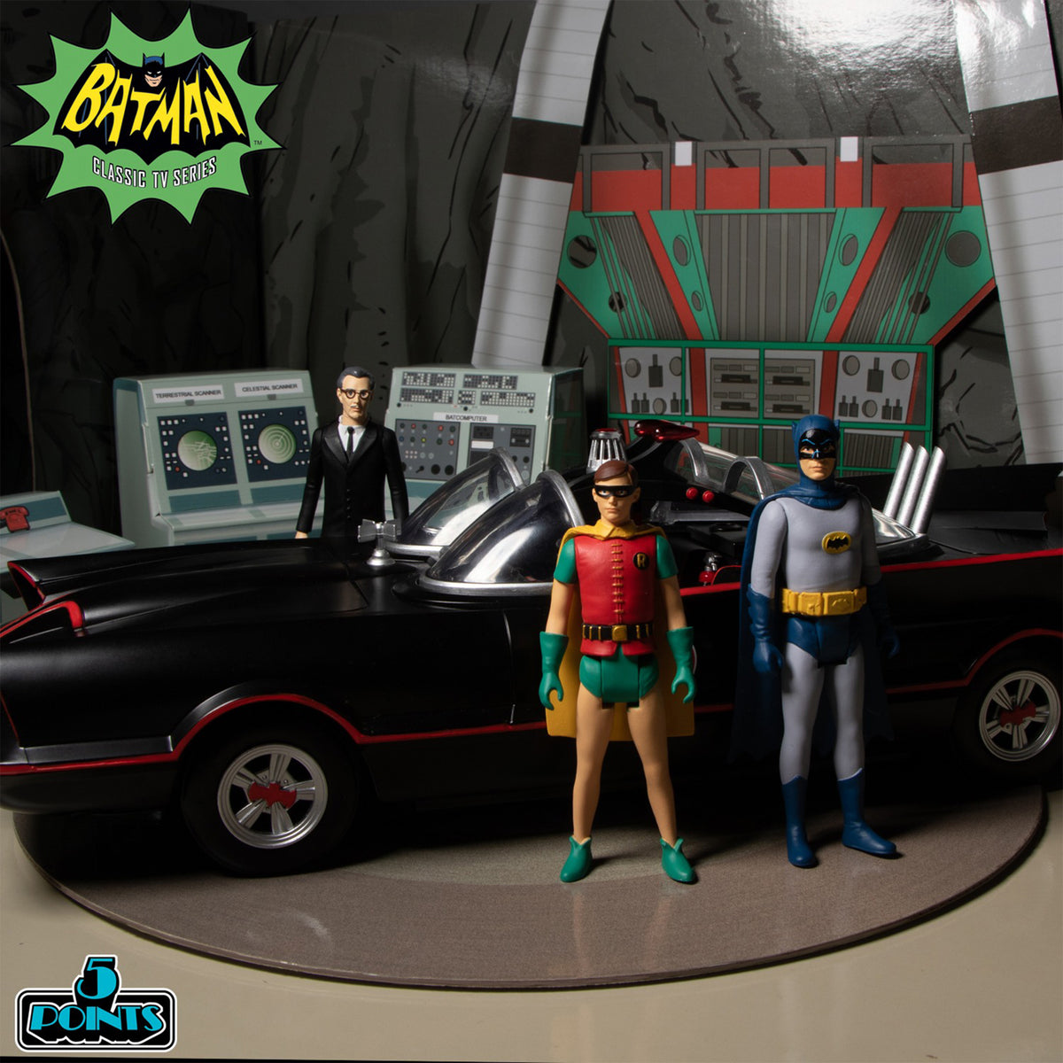 Batman 1966 5 Points 7-Figure Deluxe Mezco Toyz Boxed Set – photo 6 of 27