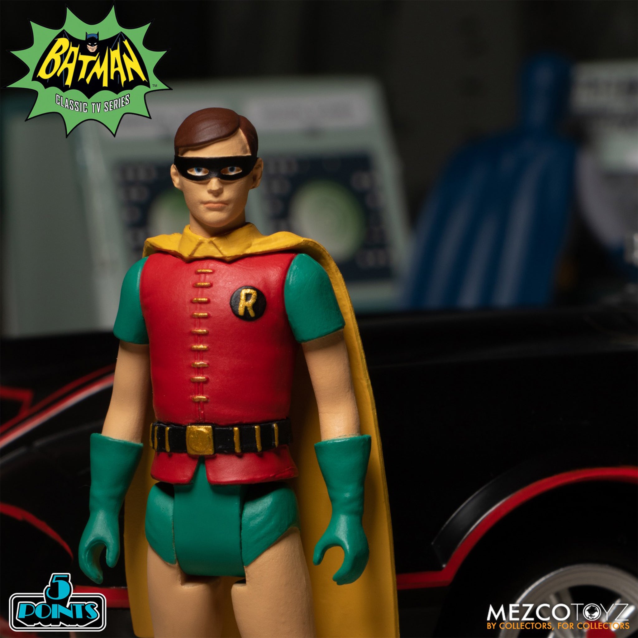 Batman 1966 5 Points 7-Figure Deluxe Mezco Toyz Boxed Set – photo 11 of 27