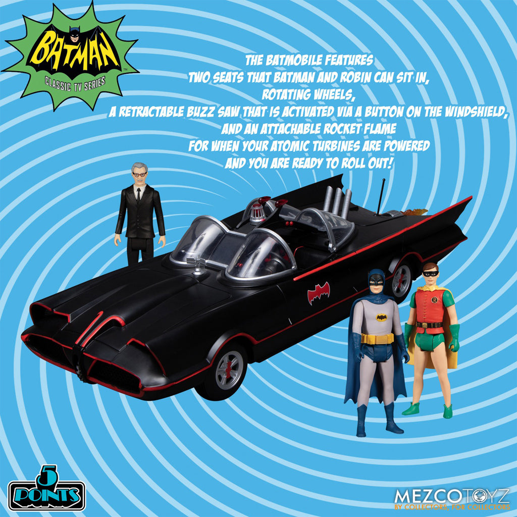 Batman 1966 5 Points 7-Figure Deluxe Mezco Toyz Boxed Set – photo 3 of 27