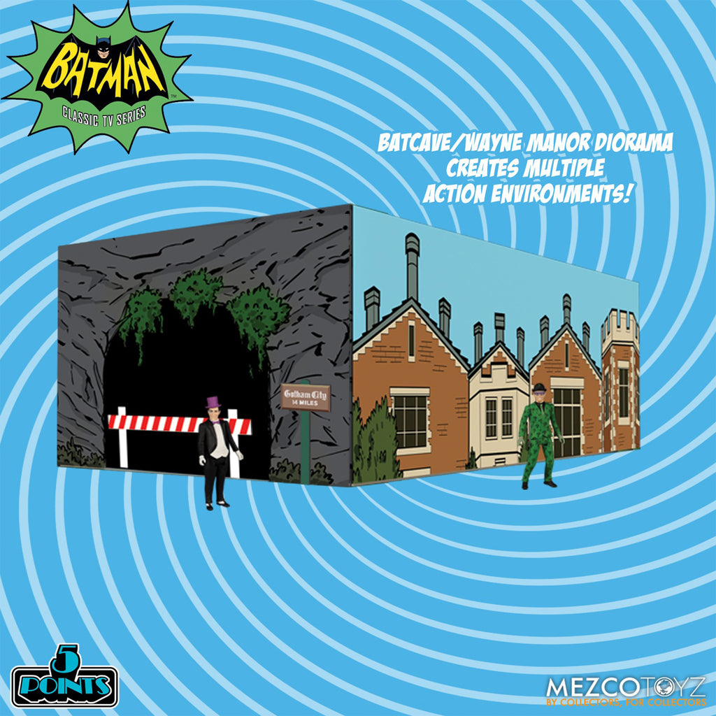 Batman 1966 5 Points 7-Figure Deluxe Mezco Toyz Boxed Set – photo 5 of 27