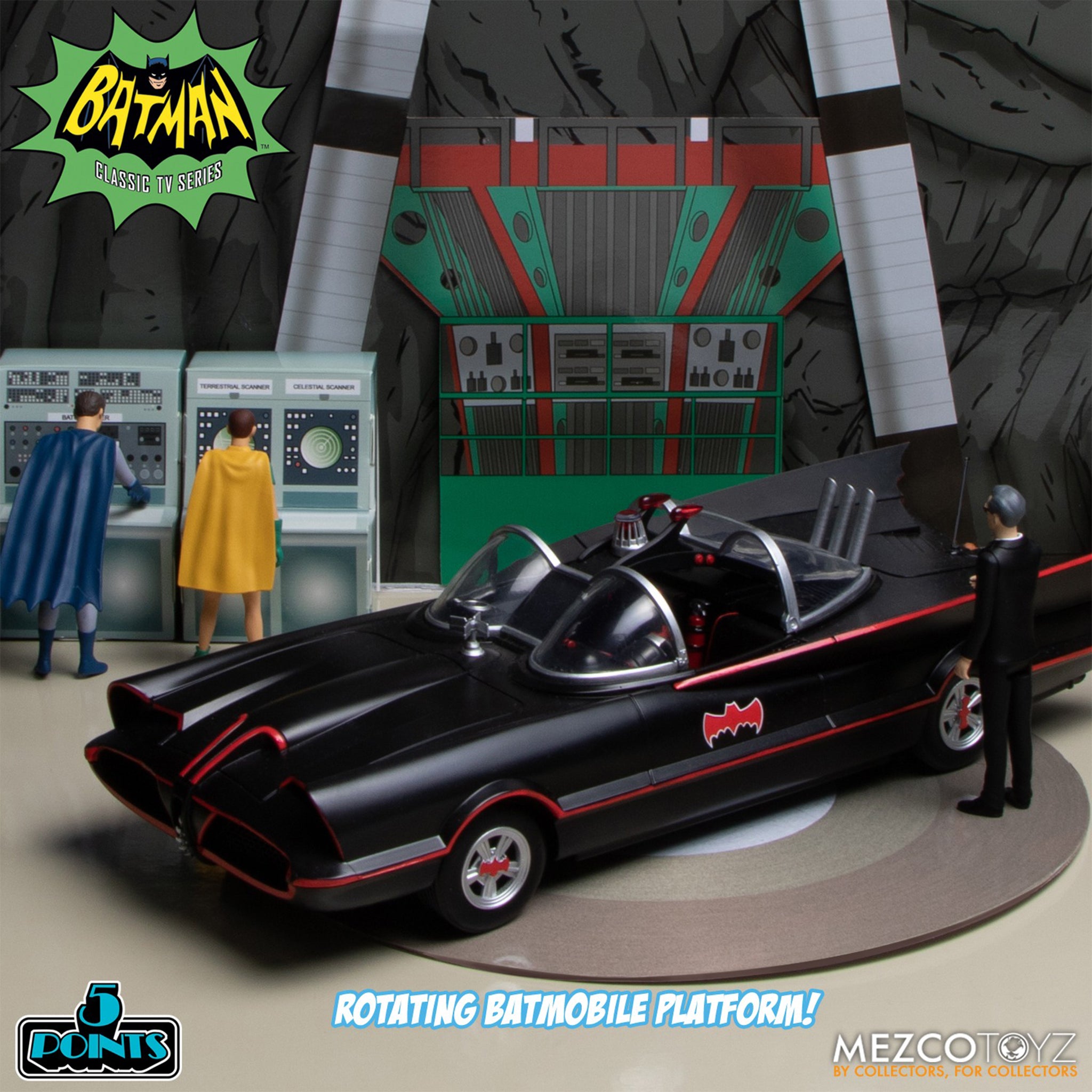 Batman 1966 5 Points 7-Figure Deluxe Mezco Toyz Boxed Set – photo 18 of 27