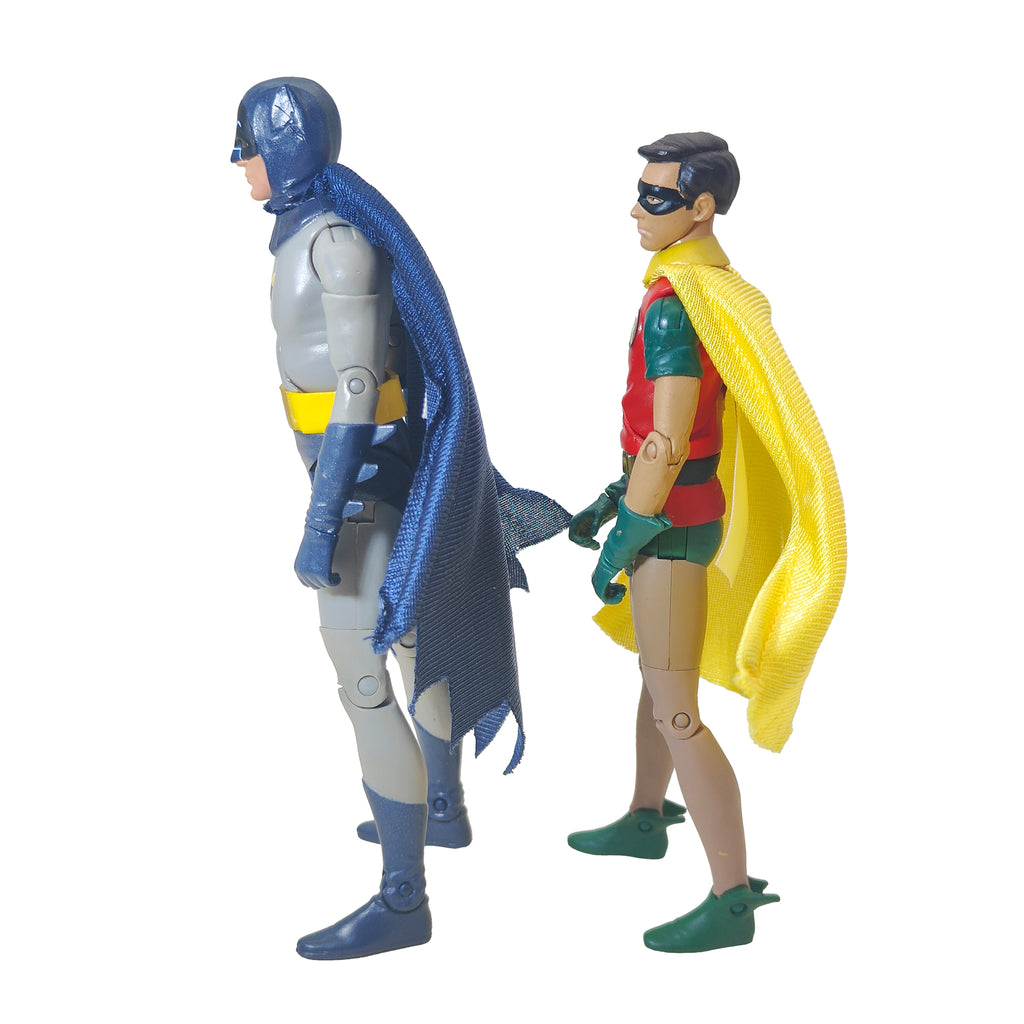 Batman 1966 Classic TV Series Batman and Robin 2 Pack Mattel Figures