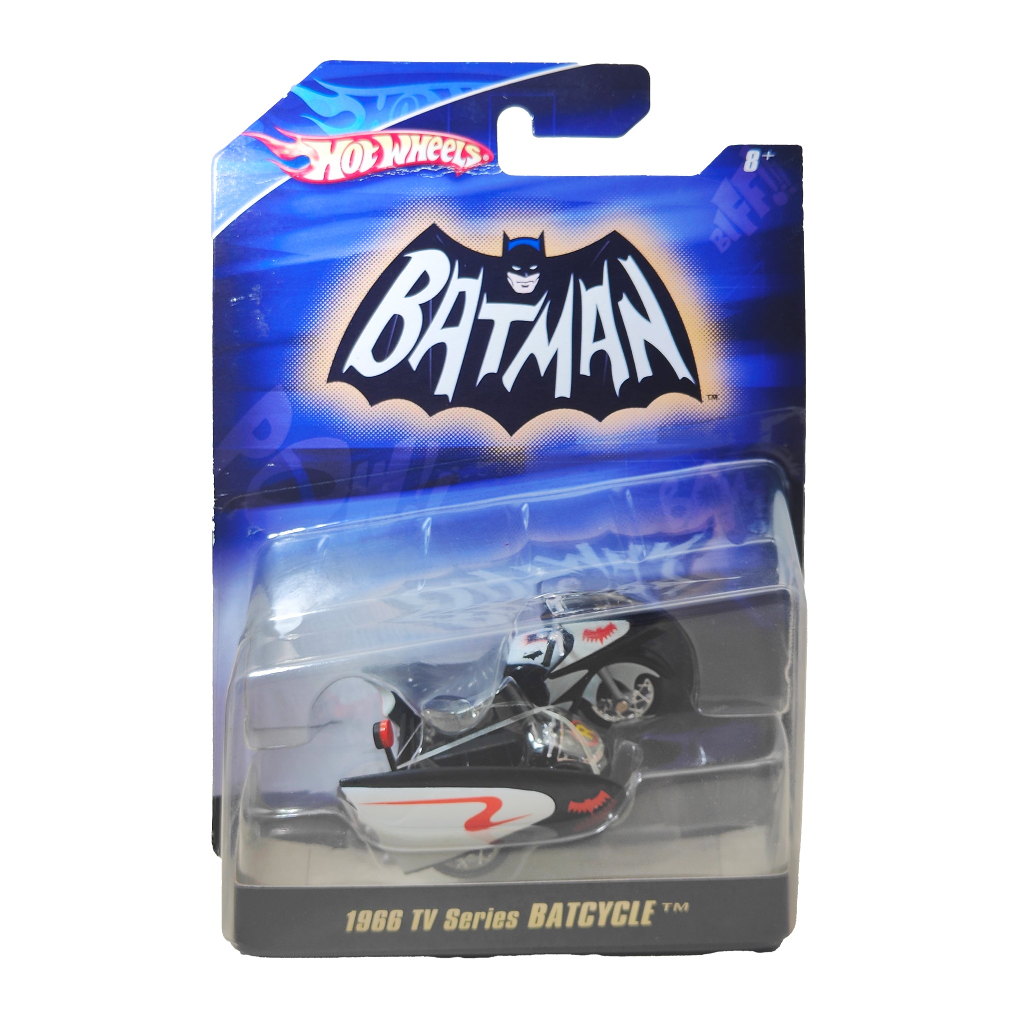 Batman 1966 TV Series Batcycle Hot Wheels 1/50 Diecast Model 2007