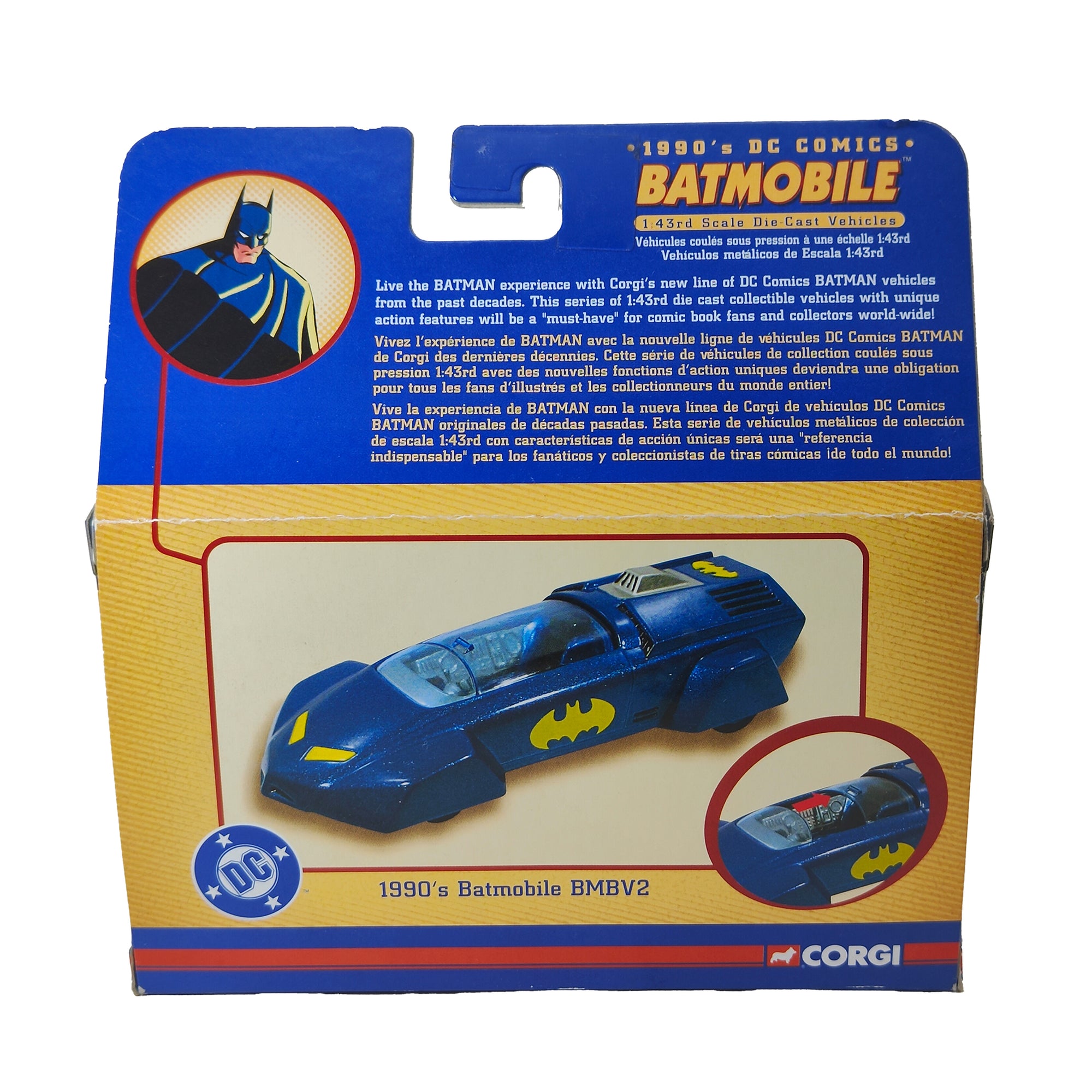 Batman 1990s DC Comics Batmobile 1:43 Corgi Die Cast Vehicle 2005