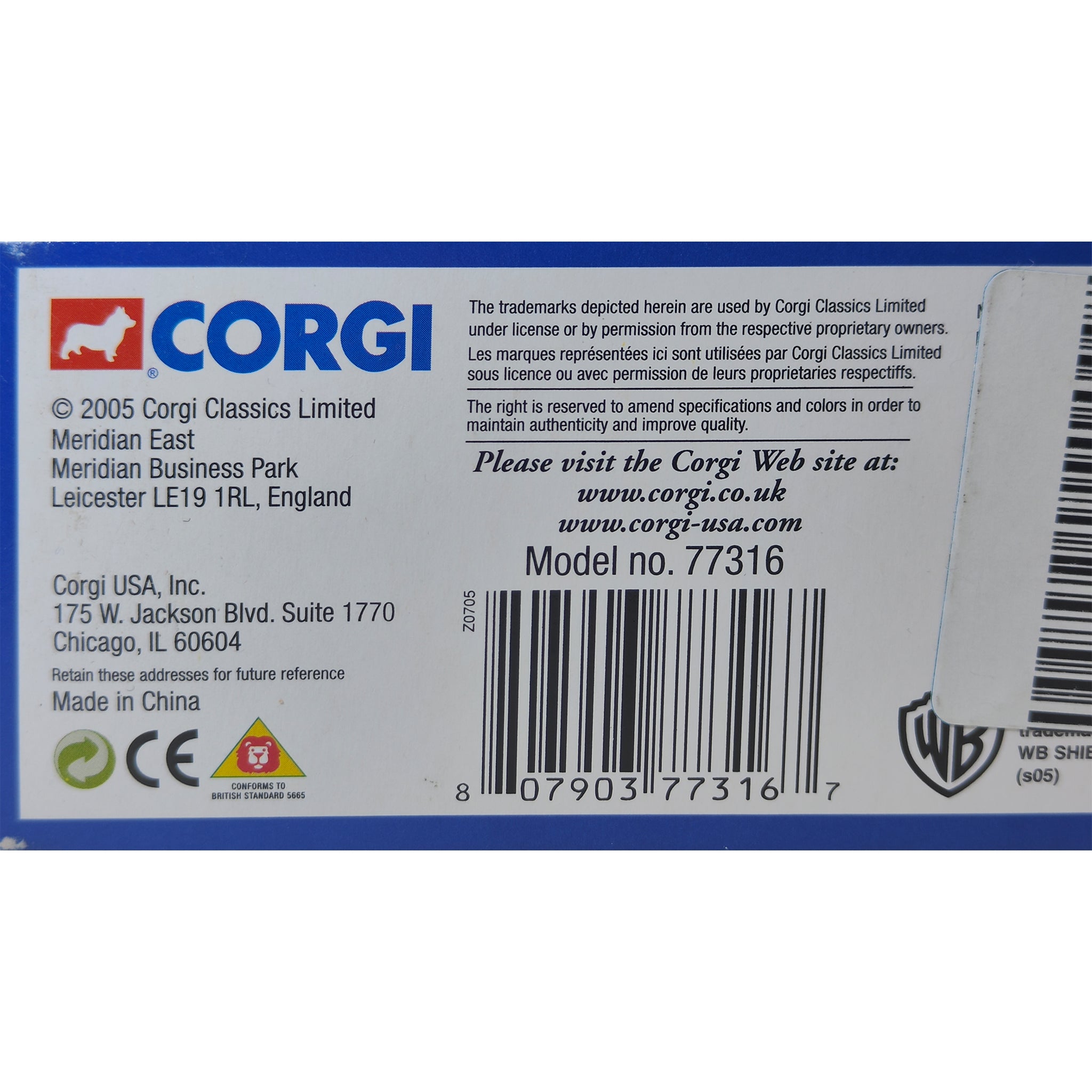 Batman 1990s DC Comics Batmobile 1:43 Corgi Die Cast Vehicle 2005 – Batman, Corgi, 10 cm, 2005, pre-owned collector piece, Uncanny Collectibles Dublin Ireland