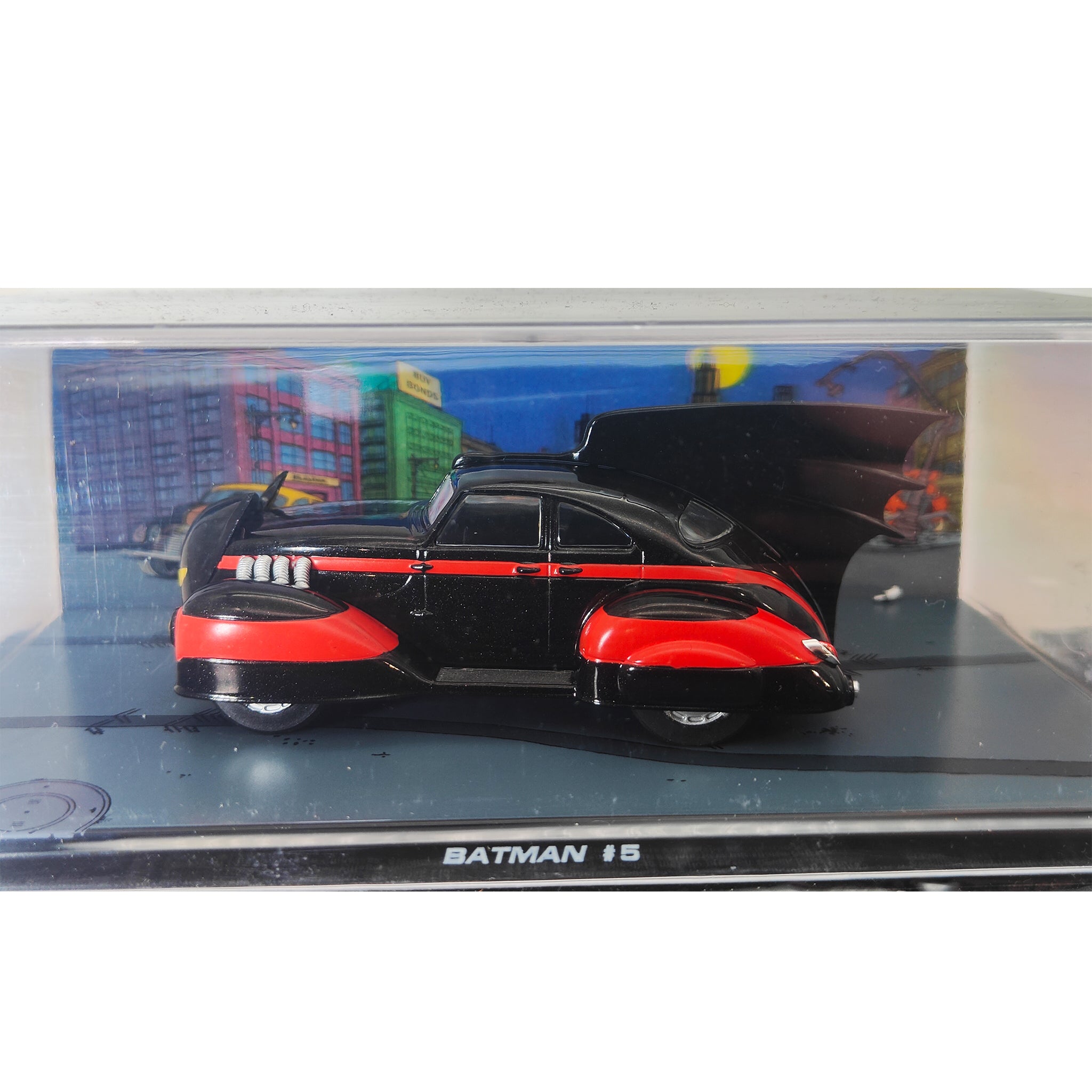 Batman #5 Batmobile Eaglemoss Automobilia 1:43 Die Cast – Batman, Vintage Brands, 13 cm, pre-owned collector piece, Uncanny Collectibles Dublin Ireland