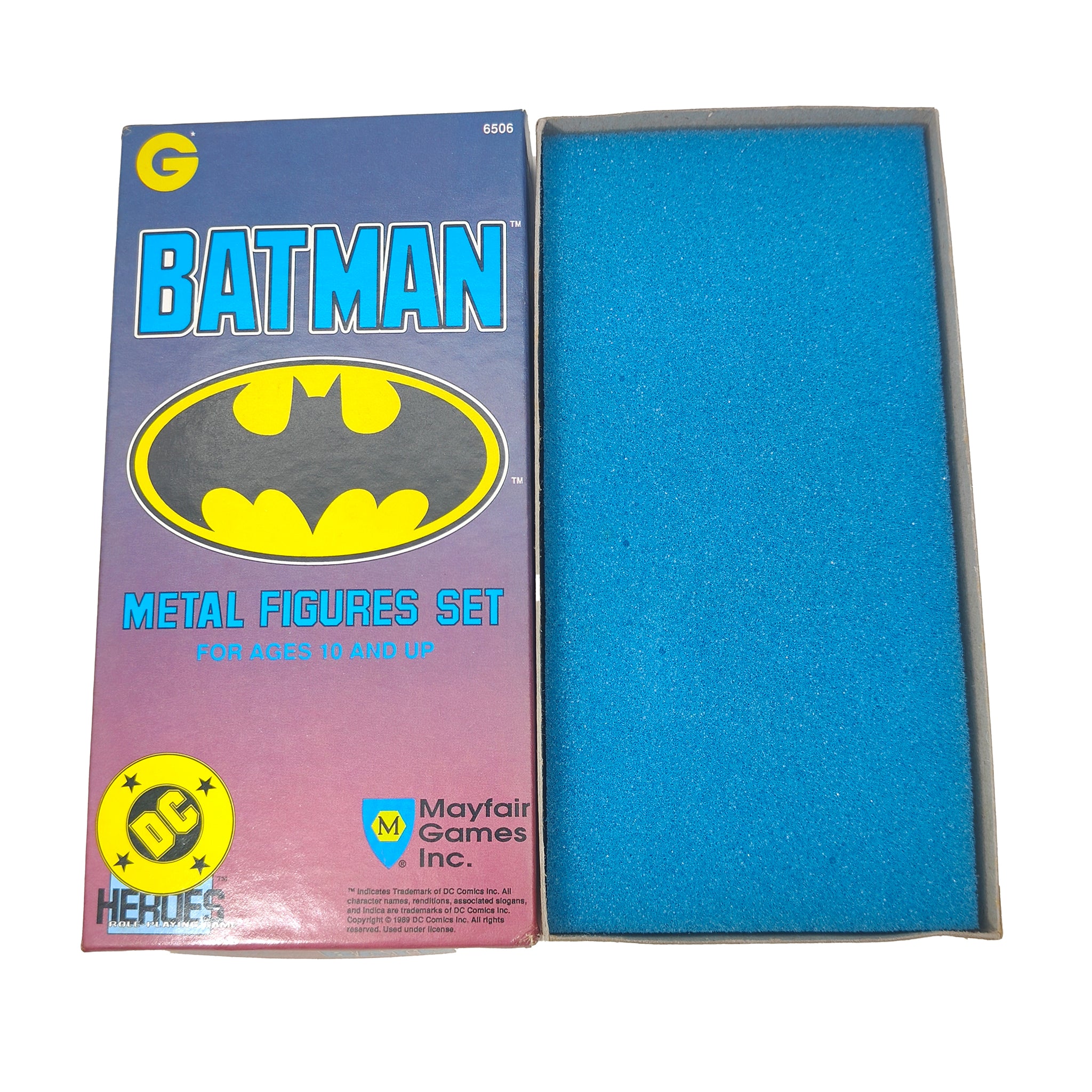 Batman And Joker DC Heroes Mayfair Games Metal Figures Set – Batman, Vintage Brands, 6 cm, pre-owned collector piece, Uncanny Collectibles Dublin Ireland