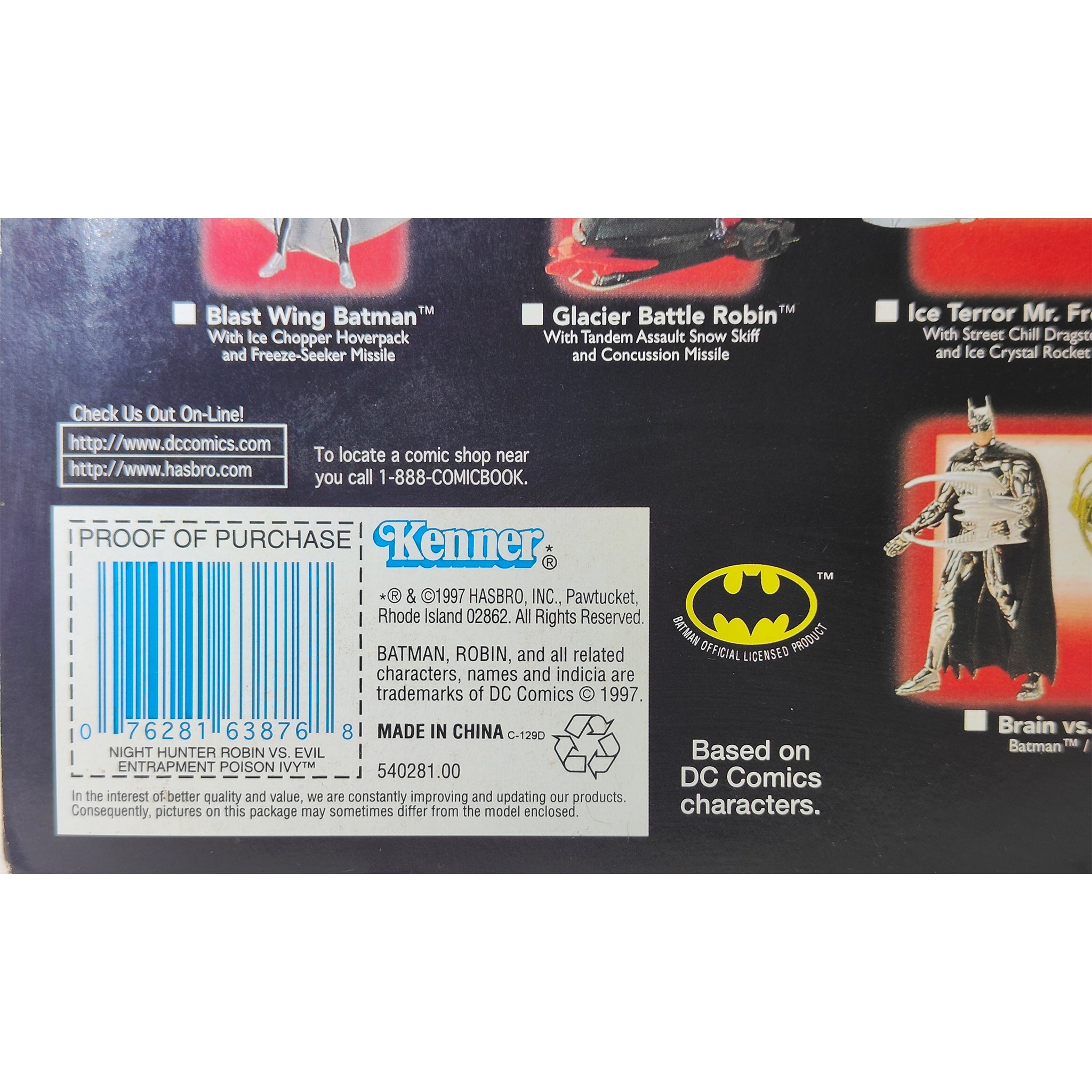 Batman and Robin Night Hunter Robin vs Poison Ivy Kenner 1997