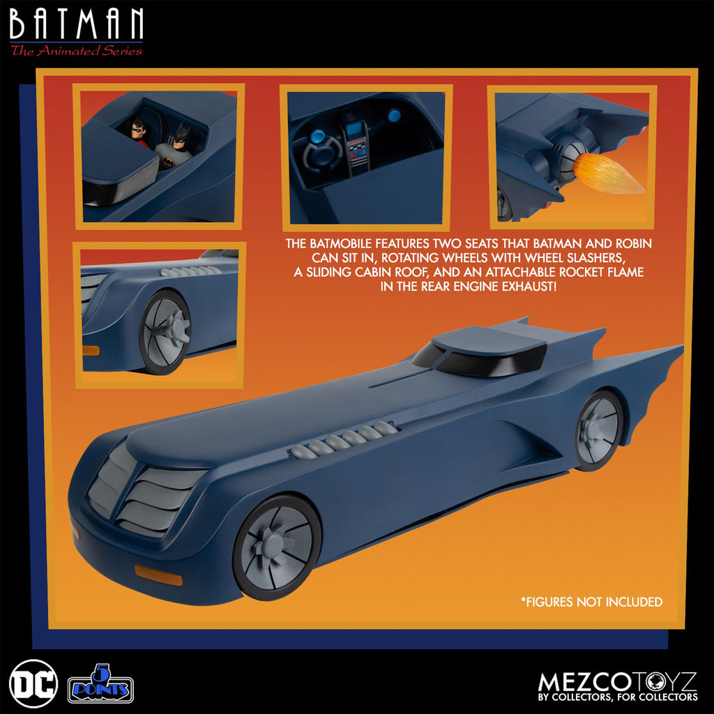 Batman Animated Series 5 Points Batmobile Mezco Toyz – photo 2 of 2