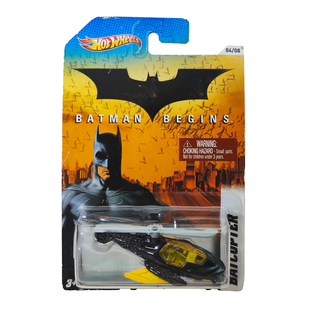 Batman Begins Batcopter Hot Wheels Then and Now Series 1:64 Die-Cast 2011