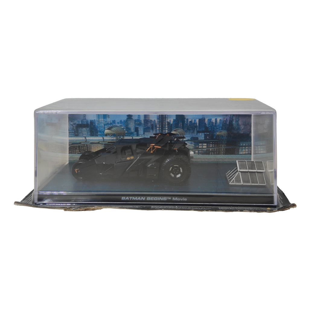 Batman Begins Tumbler  Batmobile Eaglemoss Automobilia 1:43 Die Cast – Batman, Vintage Brands, 13 cm, pre-owned collector piece, Uncanny Collectibles Dublin Ireland