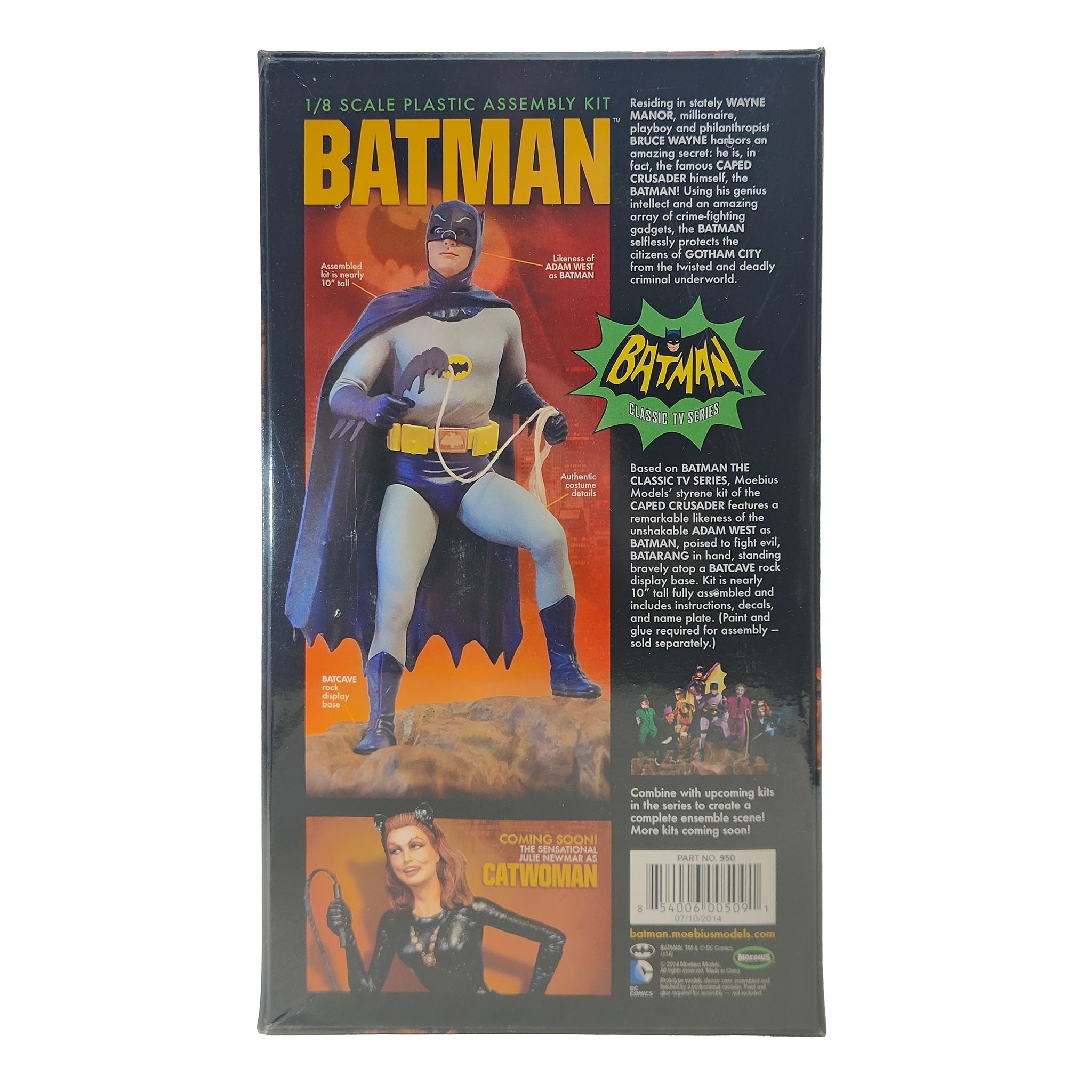 Batman Classic TV Series Adam West 1:8 Scale Moebius Model Kit – Batman, Vintage Brands, 25 cm, pre-owned collector piece, Uncanny Collectibles Dublin Ireland