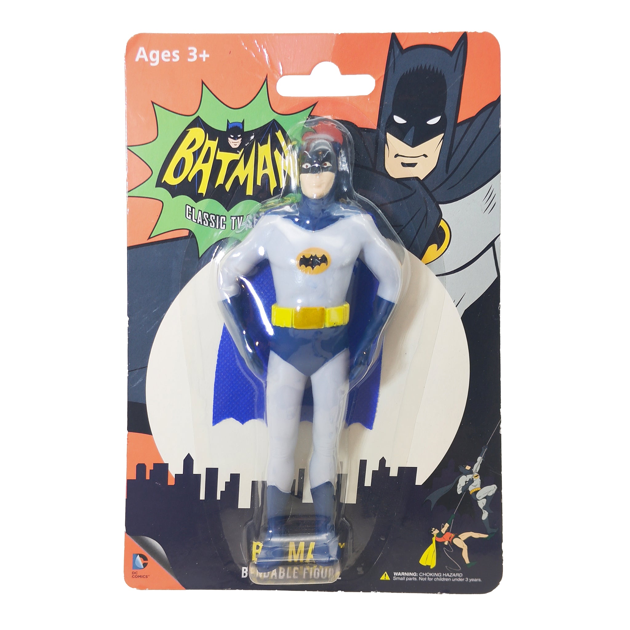 Batman Classic TV Series Adam West Bendable Figure NJ Croce – Batman, Vintage Brands, 14 cm, pre-owned collector piece, Uncanny Collectibles Dublin Ireland