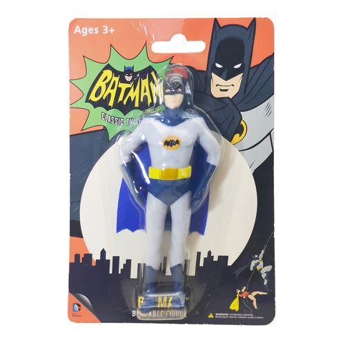 Batman Classic TV Series Adam West Bendable Figure NJ Croce – Batman, Vintage Brands, 14 cm, pre-owned collector piece, Uncanny Collectibles Dublin Ireland