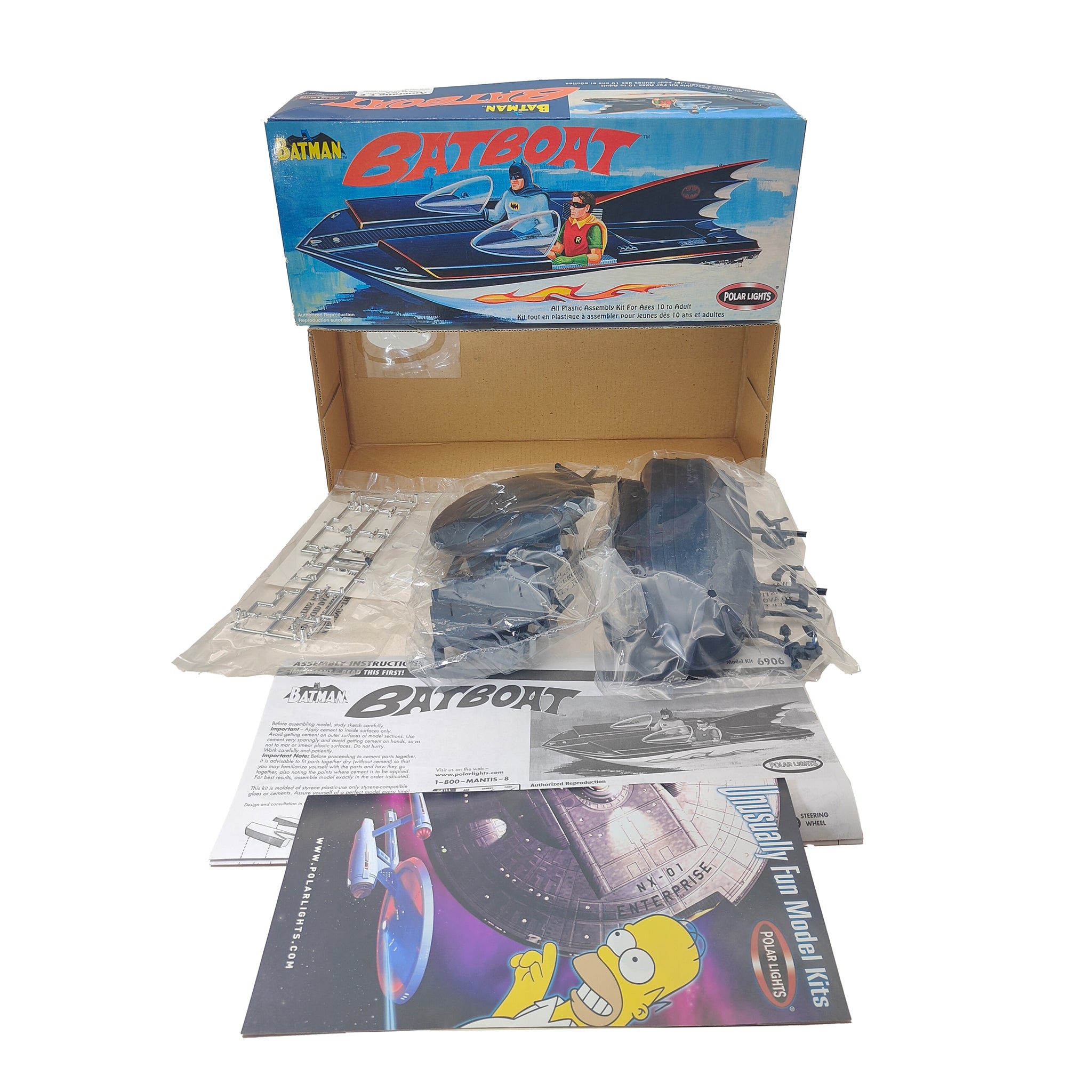 Batman Classic TV Series Batboat Polar Lights Plastic Model Kit 2003 – Batman, Vintage Brands, 23 cm, 2003, pre-owned collector piece, Uncanny Collectibles Dublin Ireland