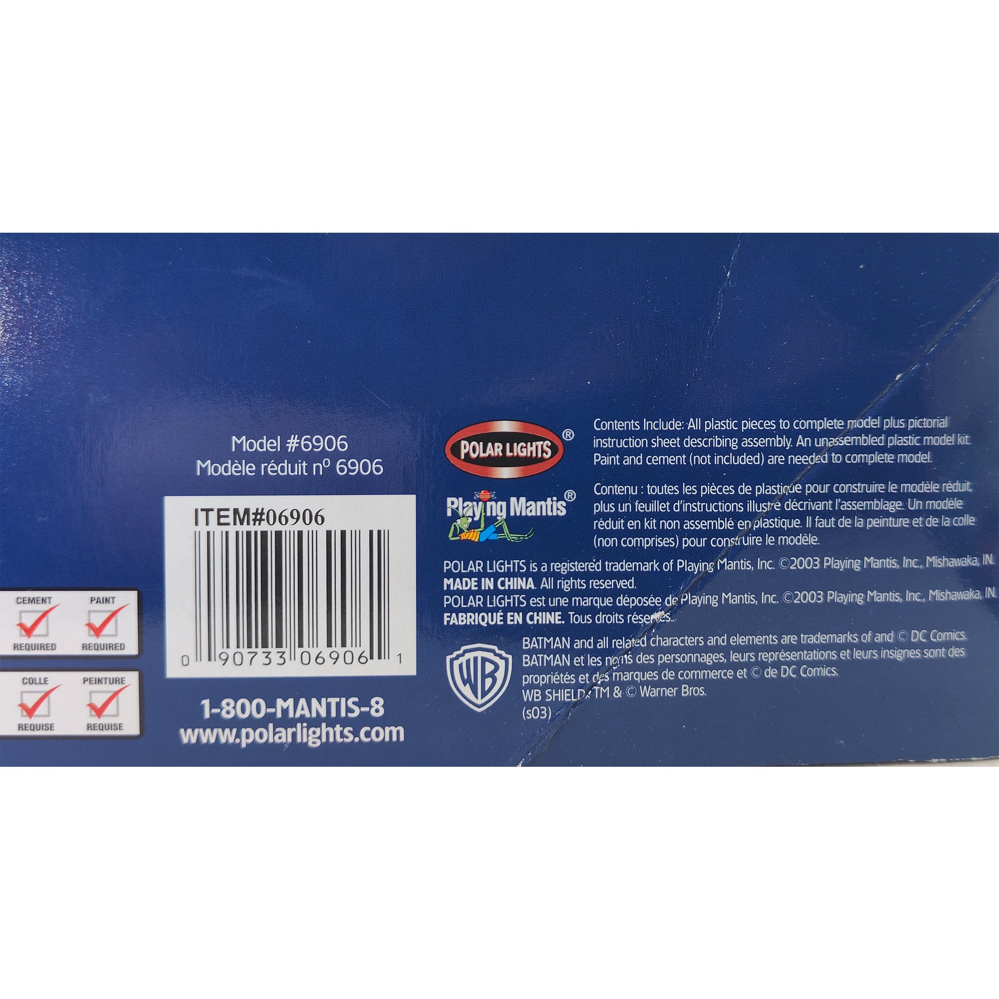 Batman Classic TV Series Batboat Polar Lights Plastic Model Kit 2003 – Batman, Vintage Brands, 23 cm, 2003, pre-owned collector piece, Uncanny Collectibles Dublin Ireland
