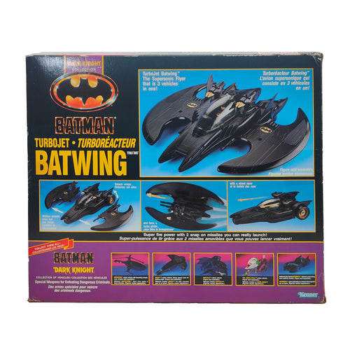 Batman Dark Knight Collection TurboJet Batwing Kenner Vintage 1990 – Batman, Kenner, 40 cm, 1990, pre-owned collector piece, Uncanny Collectibles Dublin Ireland