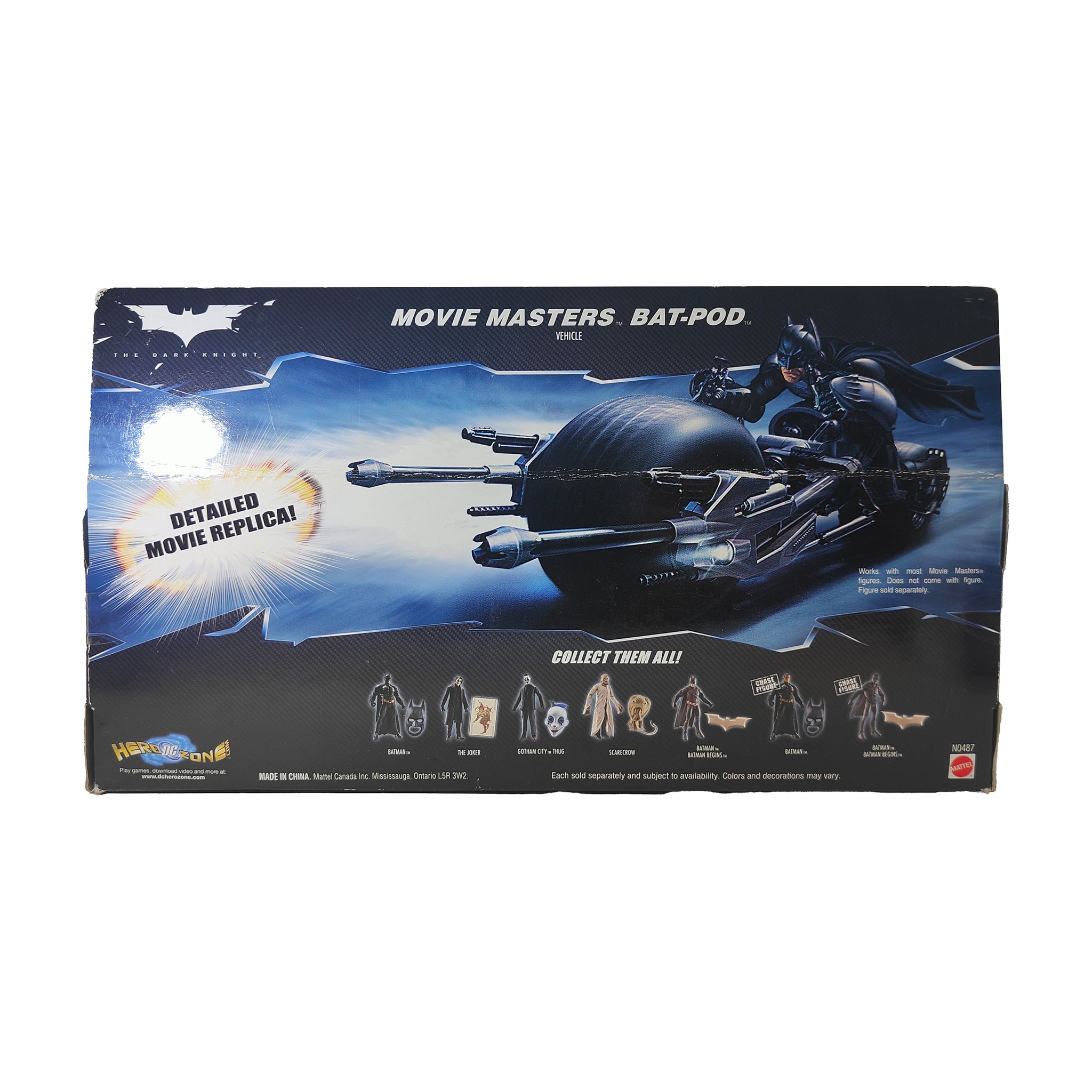 Batman Dark Knight Movie Masters BAT-POD Bat-Cycle Mattel Vehicle 2008 – Batman, Mattel, 18 cm, 2008, pre-owned collector piece, Uncanny Collectibles Dublin Ireland