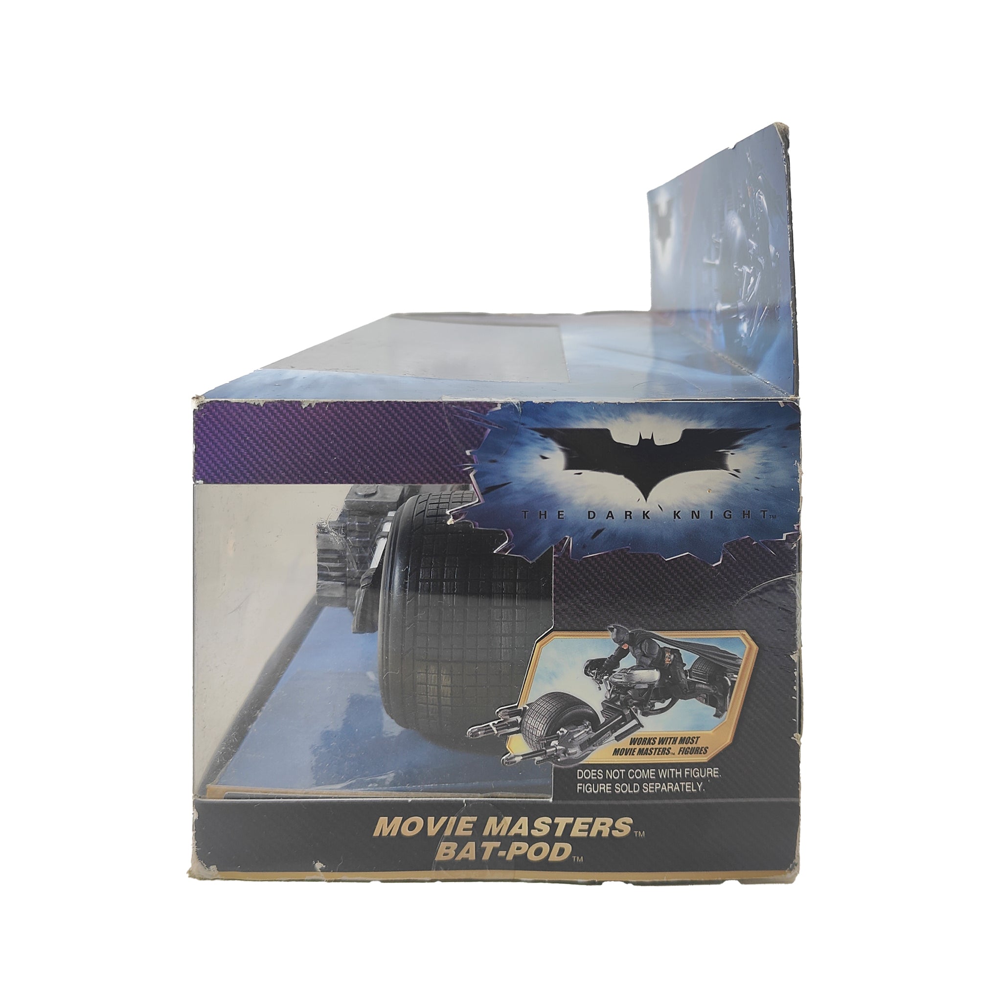 Batman Dark Knight Movie Masters BAT-POD Bat-Cycle Mattel Vehicle 2008 – Batman, Mattel, 18 cm, 2008, pre-owned collector piece, Uncanny Collectibles Dublin Ireland