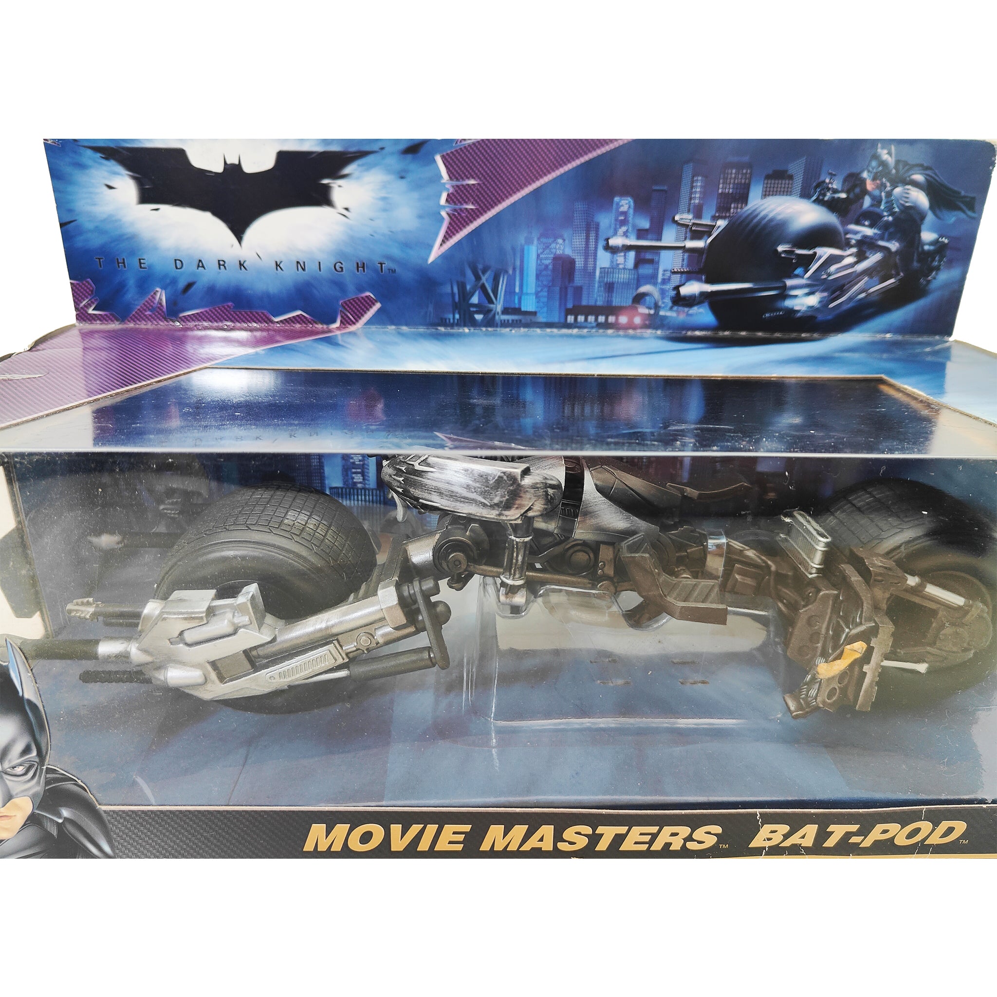 Batman Dark Knight Movie Masters BAT-POD Bat-Cycle Mattel Vehicle 2008 – Batman, Mattel, 18 cm, 2008, pre-owned collector piece, Uncanny Collectibles Dublin Ireland