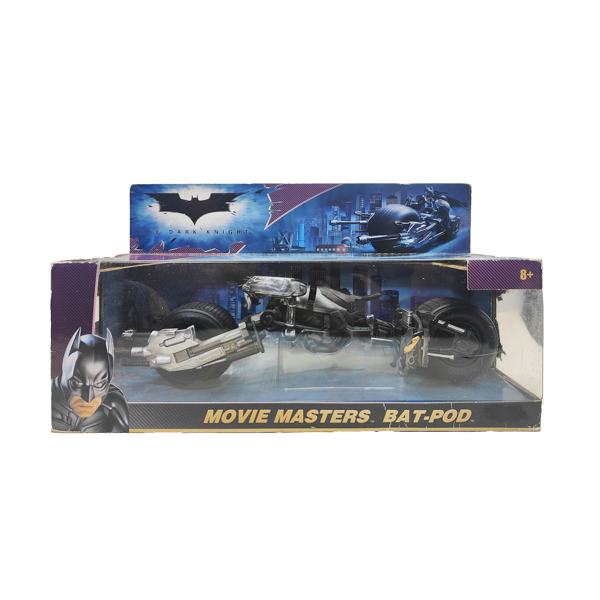 Batman Dark Knight Movie Masters BAT-POD Bat-Cycle Mattel Vehicle 2008 – Batman, Mattel, 18 cm, 2008, pre-owned collector piece, Uncanny Collectibles Dublin Ireland