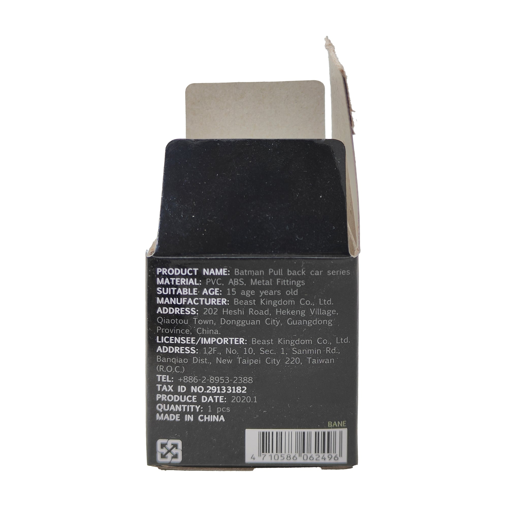 Batman Dark Knight Trilogy Bane Pull Back Car Beast Kingdom 2020