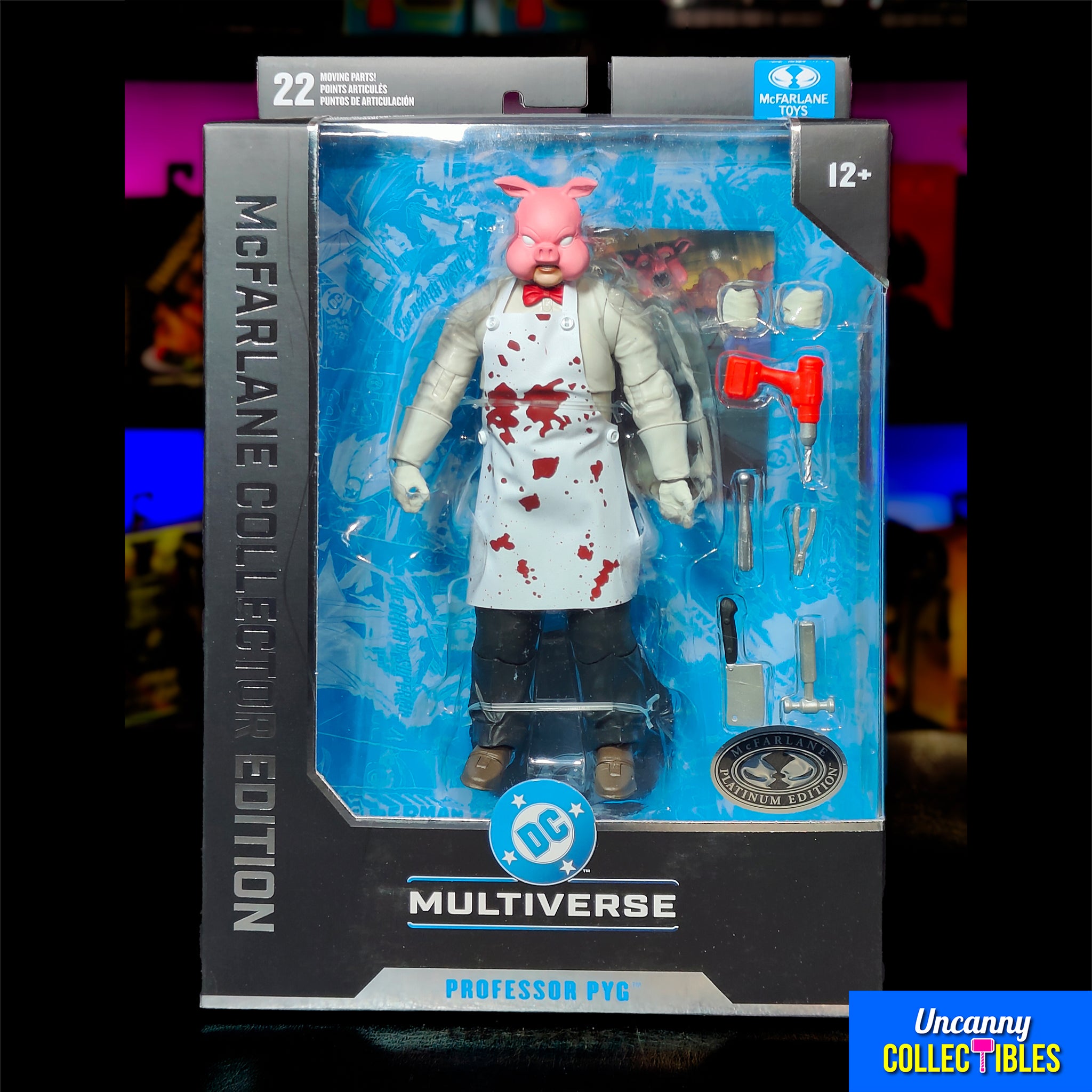 Batman DC Multiverse Professor Pyg McFarlane Toys Action Figure Platinum Edition – Batman, McFarlane Toys, 18 cm, brand new collector item, Uncanny Collectibles Dublin Ireland