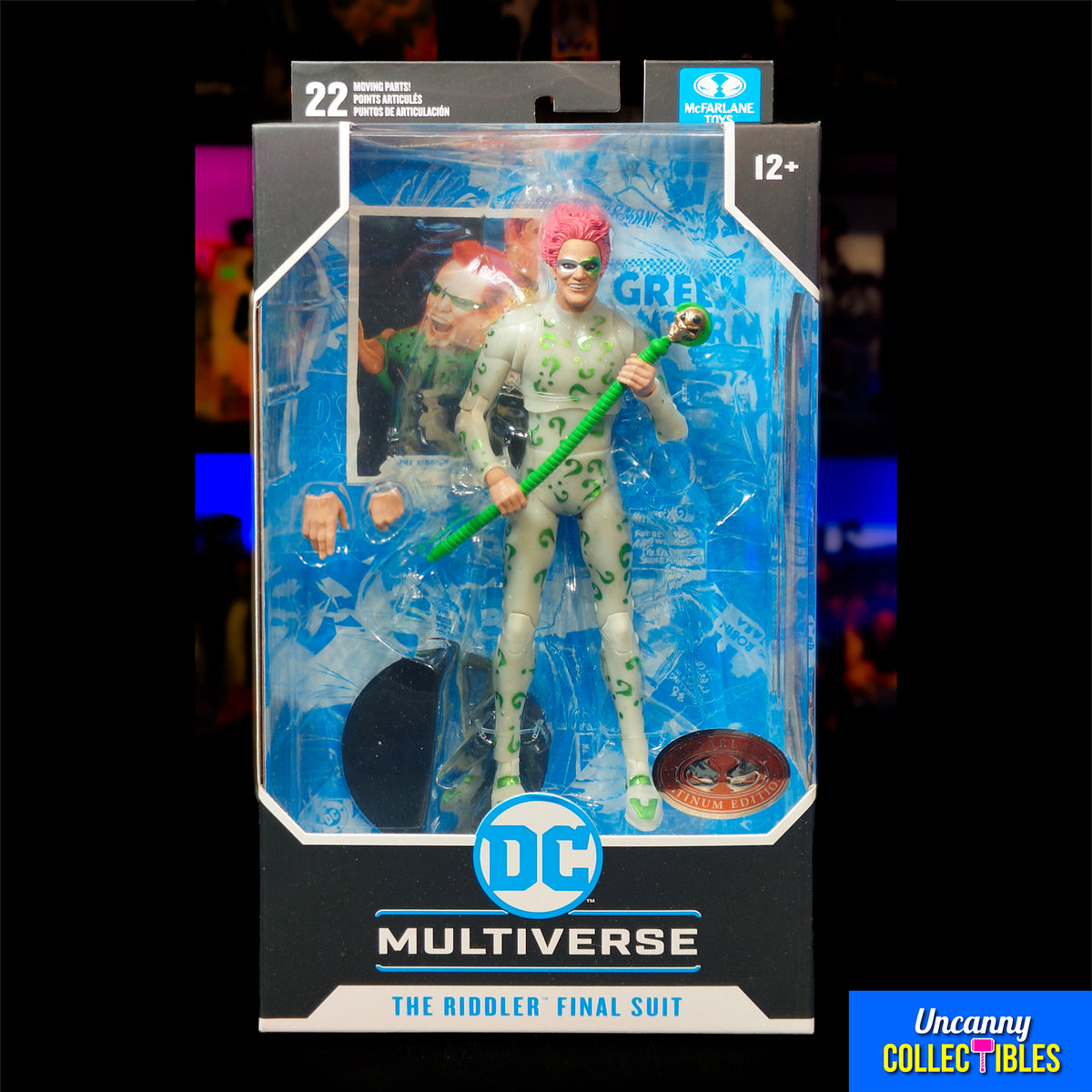 Batman Forever Riddler Final Suit Red Platinum McFarlane Action Figure - photo 2 of 10