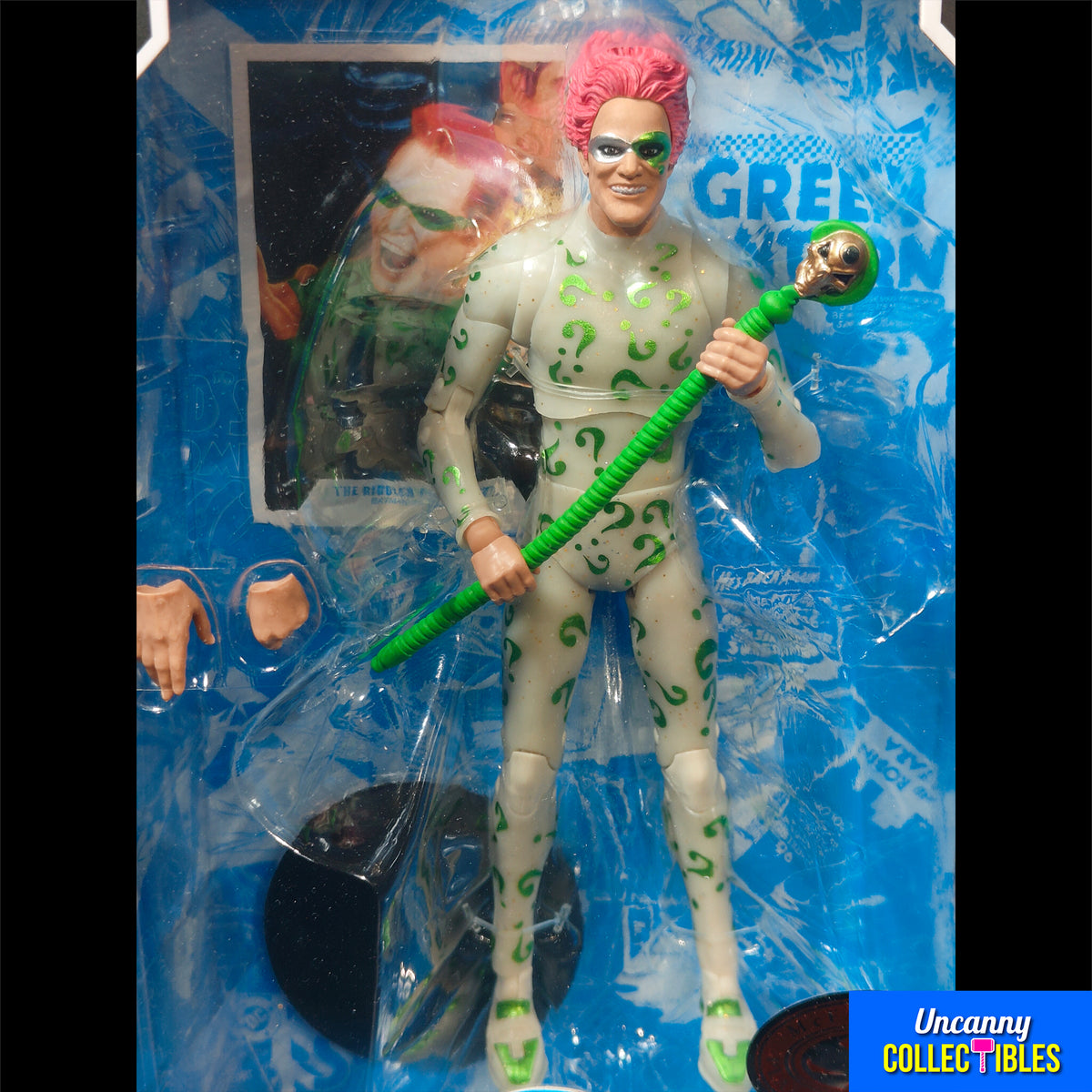 Batman Forever Riddler Final Suit Red Platinum McFarlane Action Figure - photo 3 of 10