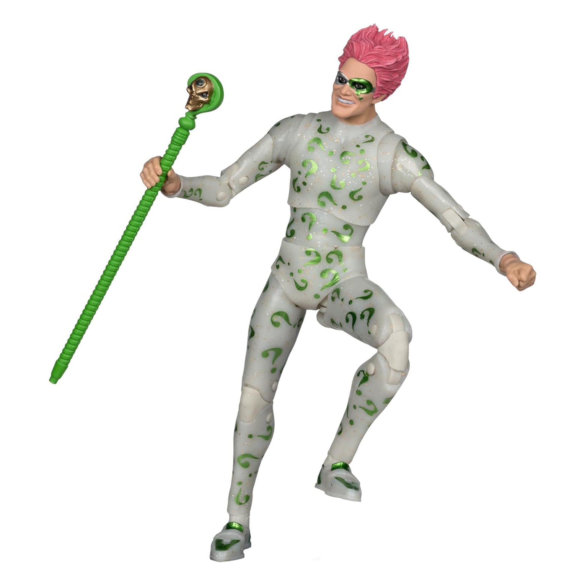 Batman Forever Riddler Final Suit Red Platinum McFarlane Action Figure