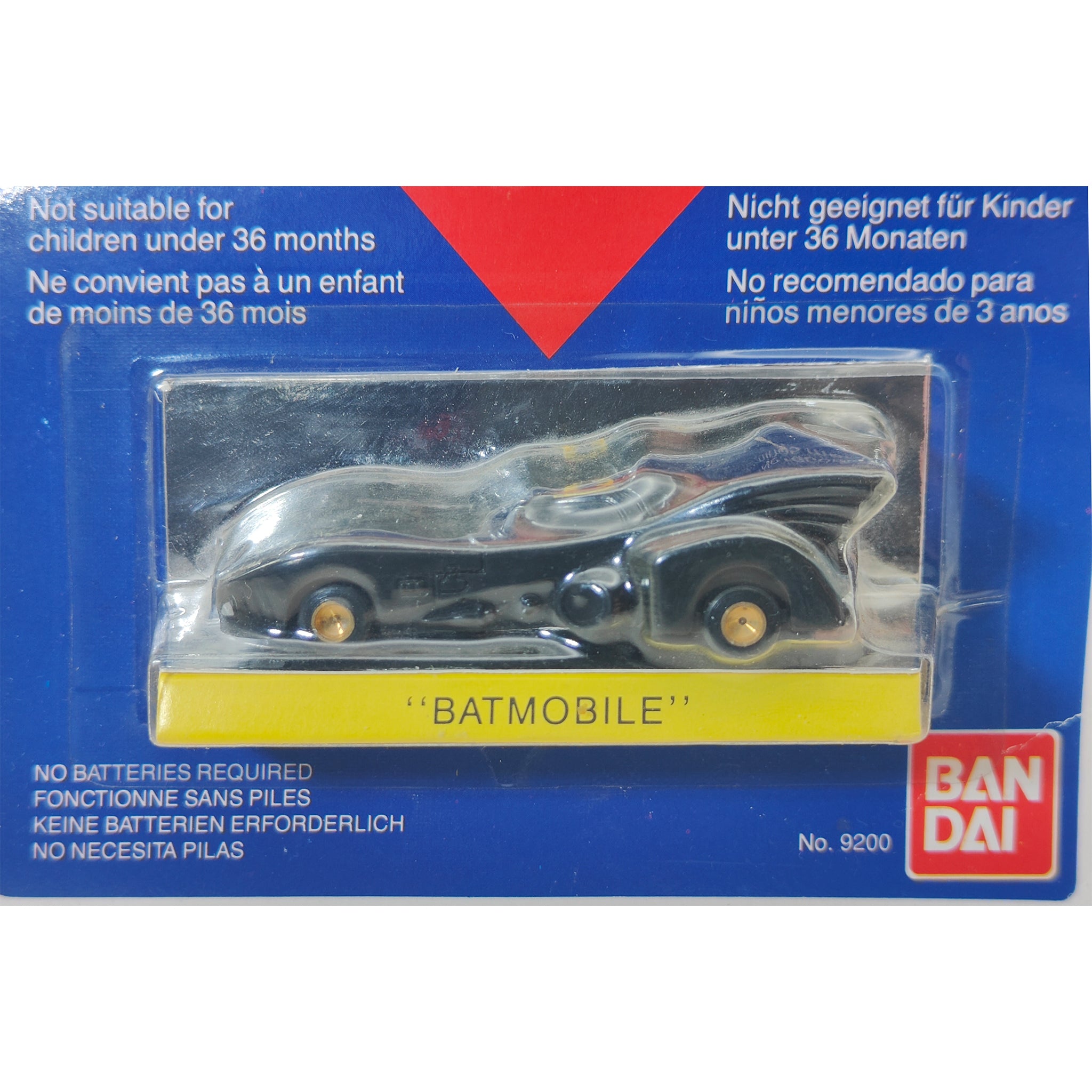 Batman Movie Hi-Speed Motorised Batmobile 9200 Bandai 1989 – Batman, Bandai, 8 cm, 1989, pre-owned collector piece, Uncanny Collectibles Dublin Ireland