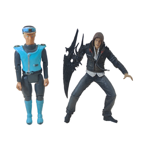 Batman Pokemon Prototype Captain Scarlet Mini Figure Bundle – Batman, Vintage Brands, 9.5 cm, pre-owned collector piece, Uncanny Collectibles Dublin Ireland
