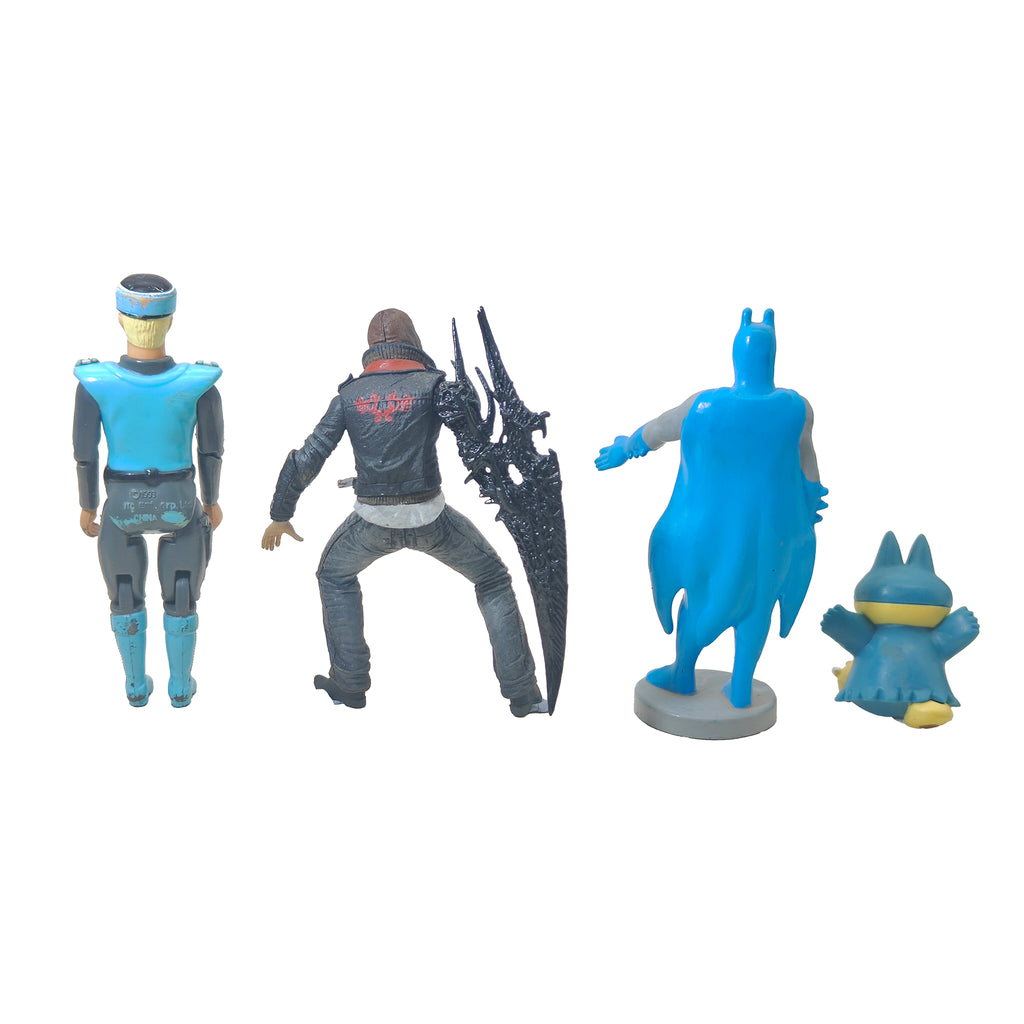 Batman Pokemon Prototype Captain Scarlet Mini Figure Bundle – Batman, Vintage Brands, 9.5 cm, pre-owned collector piece, Uncanny Collectibles Dublin Ireland