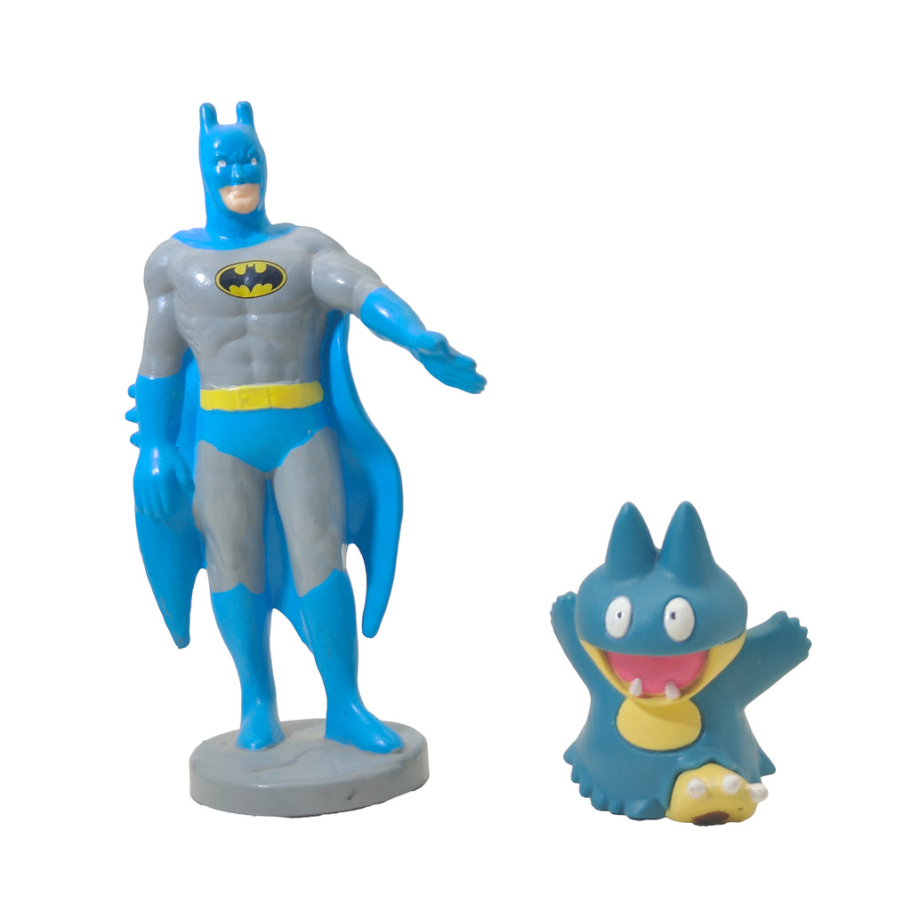 Batman Pokemon Prototype Captain Scarlet Mini Figure Bundle – Batman, Vintage Brands, 9.5 cm, pre-owned collector piece, Uncanny Collectibles Dublin Ireland