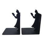 Batman Reading Silhouette Black Metal Bookends – Batman, Vintage Brands, 15 cm, pre-owned collector piece, Uncanny Collectibles Dublin Ireland