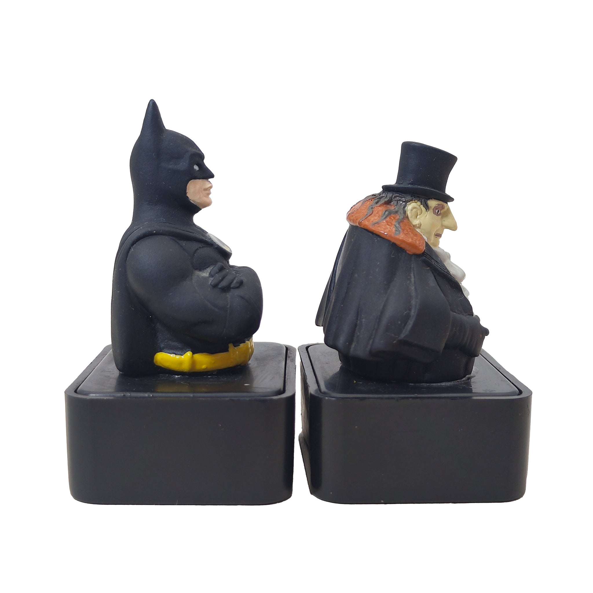 Batman Returns Batman and Penguin Action Stampers Noteworthy 1991 Vintage Pair