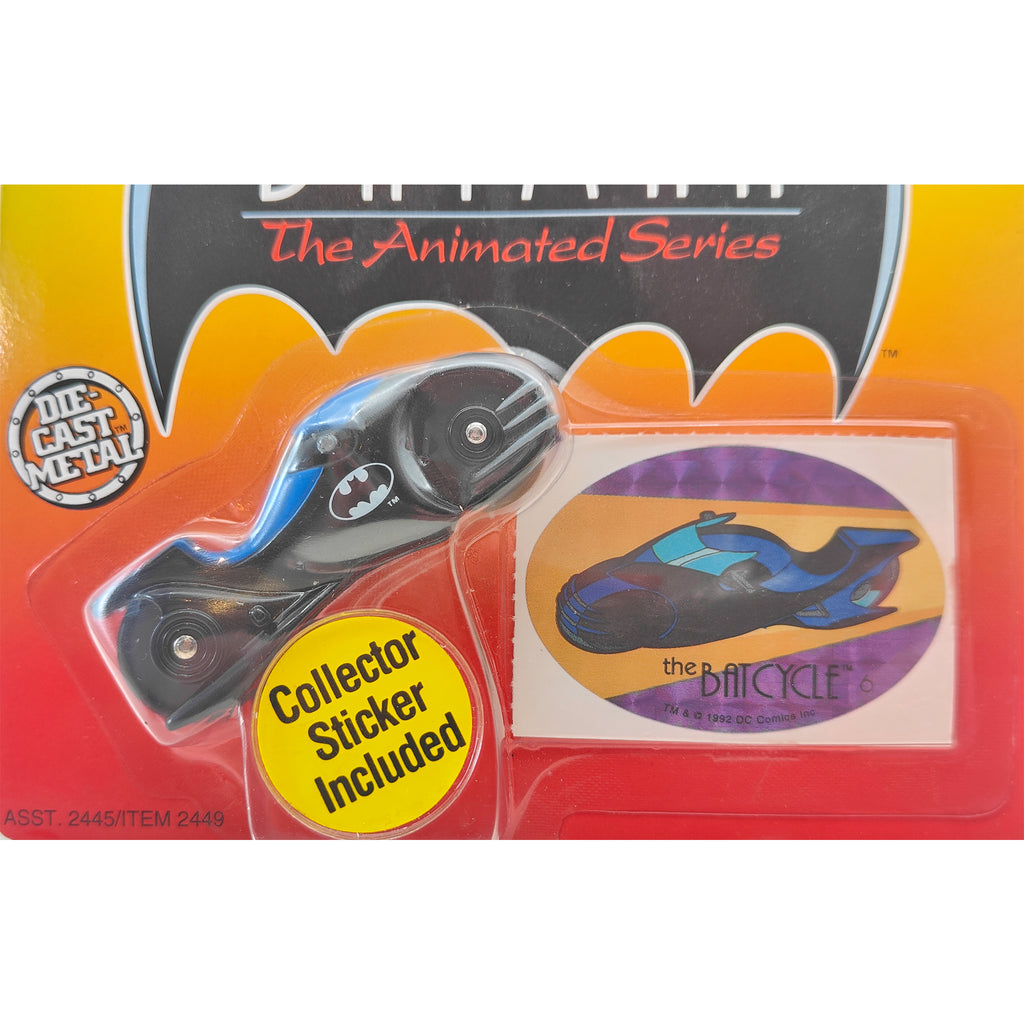 Batman The Animated Series Batcycle ERTL Die Cast Metal Vehicle 1993 – Batman, Vintage Brands, 6 cm, 1993, pre-owned collector piece, Uncanny Collectibles Dublin Ireland