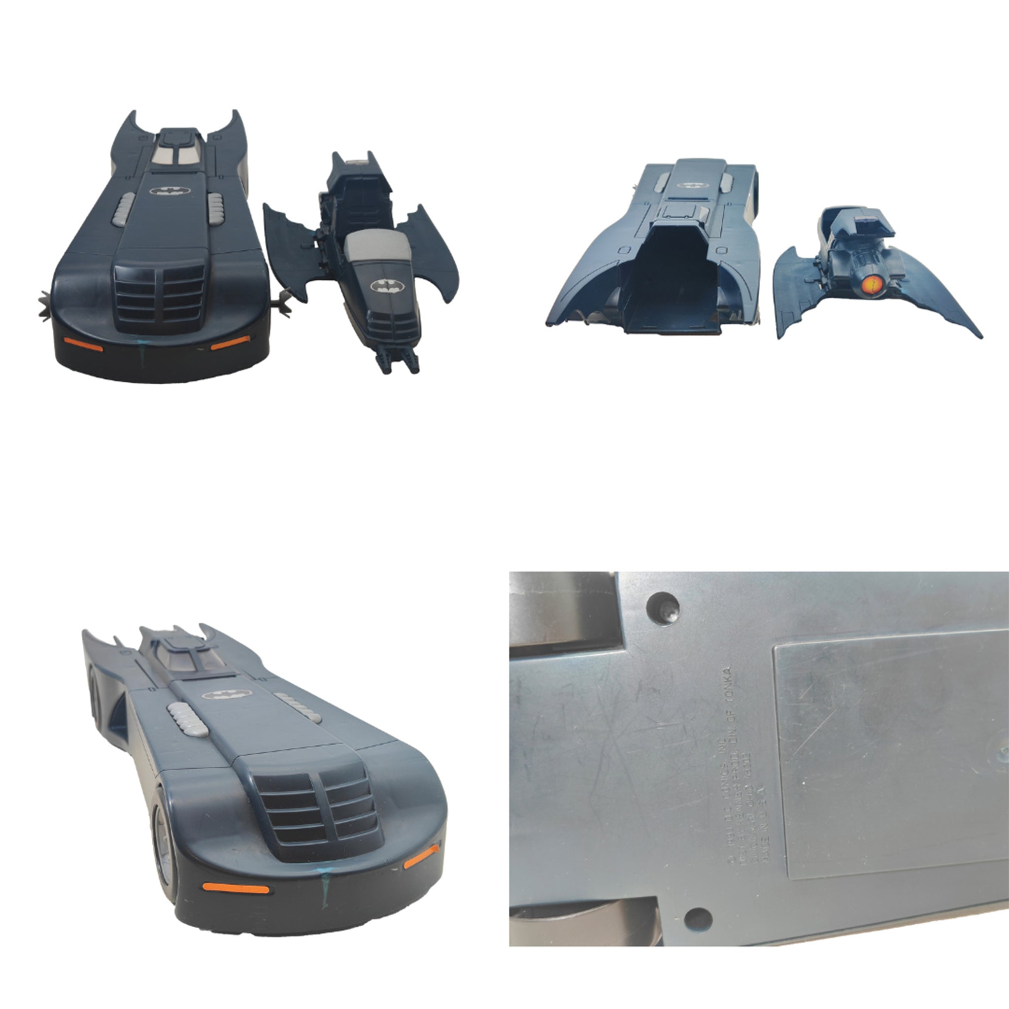 Batman The Animated Series Batmobile Batcycle Sky Dive Batman Kenner 1992 Bundle – Batman, Hasbro, 30 cm, 1992, pre-owned collector piece, Uncanny Collectibles Dublin Ireland