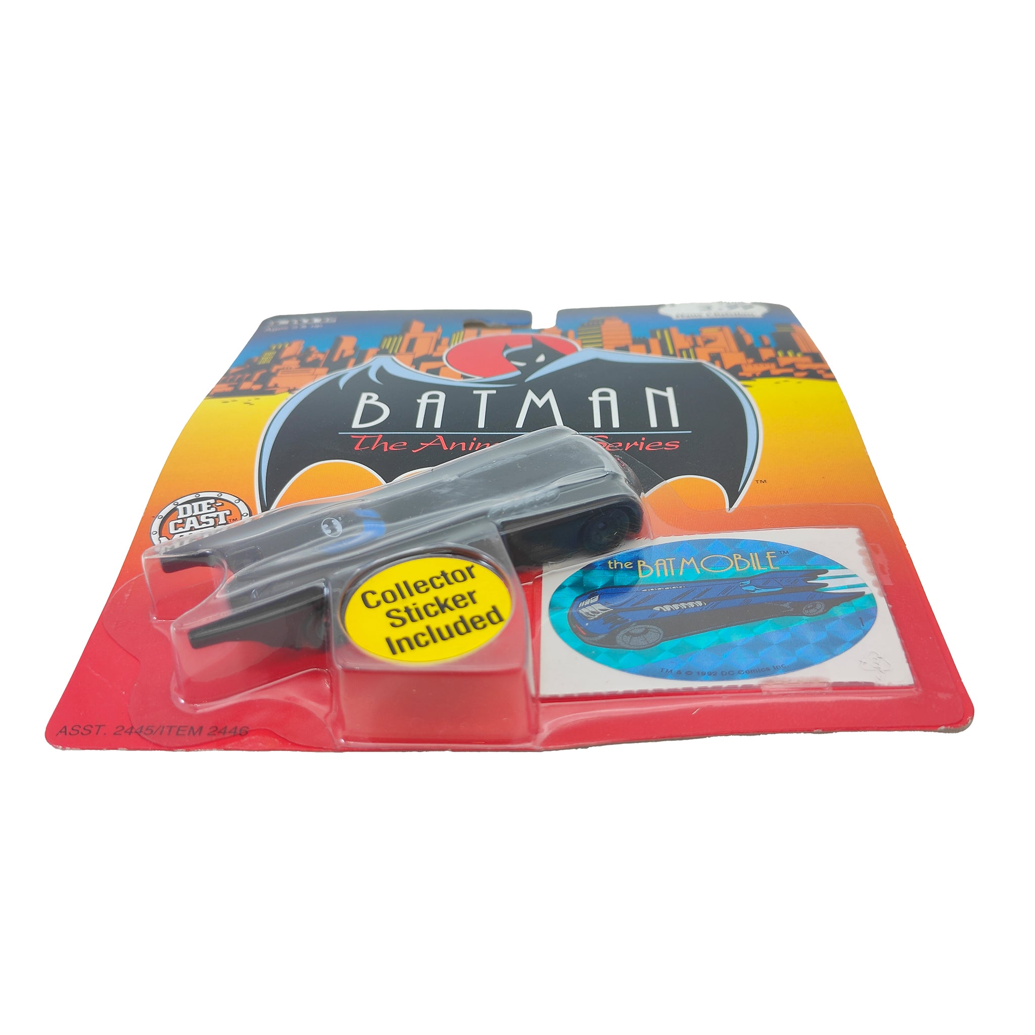 Batman The Animated Series Batmobile ERTL Die Cast Metal Vehicle 1993 – Batman, Vintage Brands, 9 cm, 1993, pre-owned collector piece, Uncanny Collectibles Dublin Ireland
