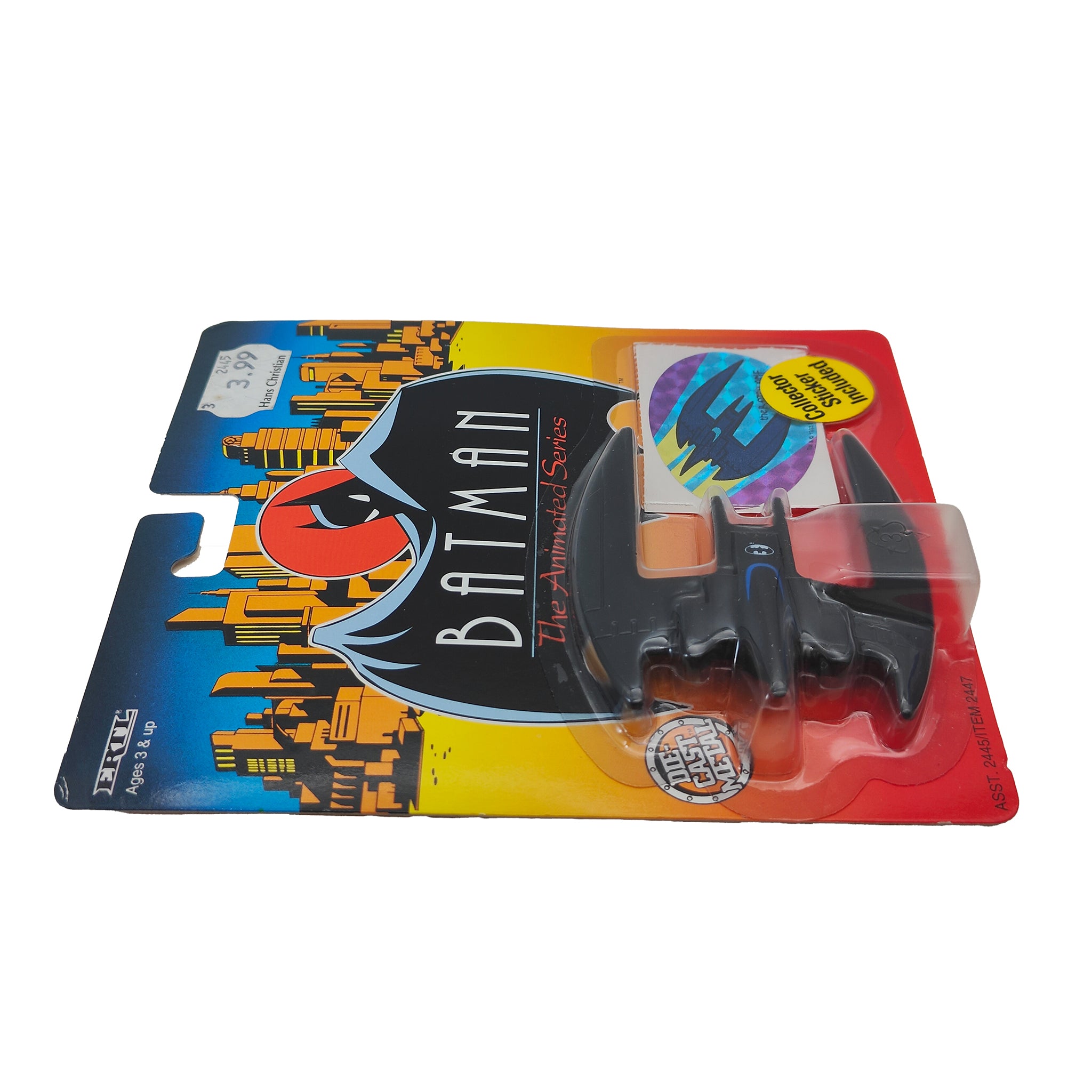 Batman The Animated Series Batplane ERTL Die Cast Metal Vehicle 1993